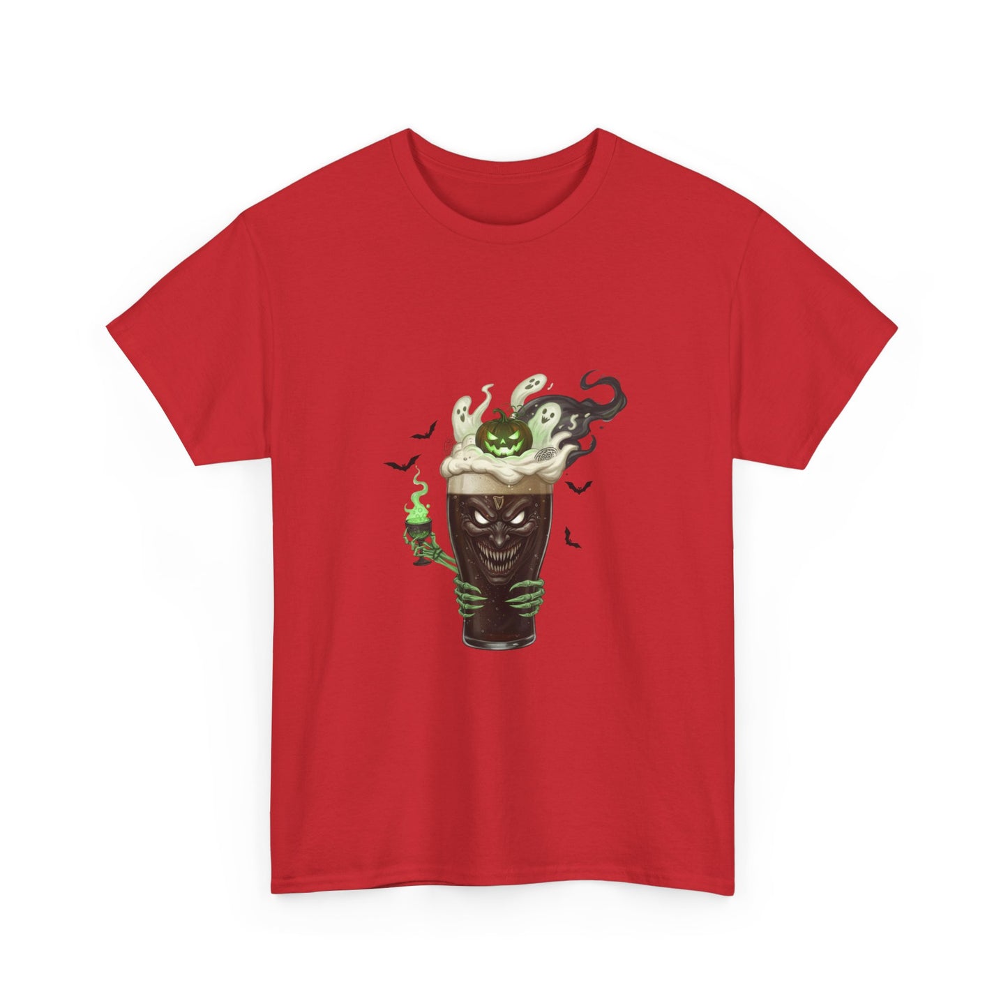 Guiness halloween Artistic Unisex Tee featuring Eco-Themed Design, Perfect for Casual Wear, Gift for Nature Lovers, Eco-Conscious Apparel, Earth Day