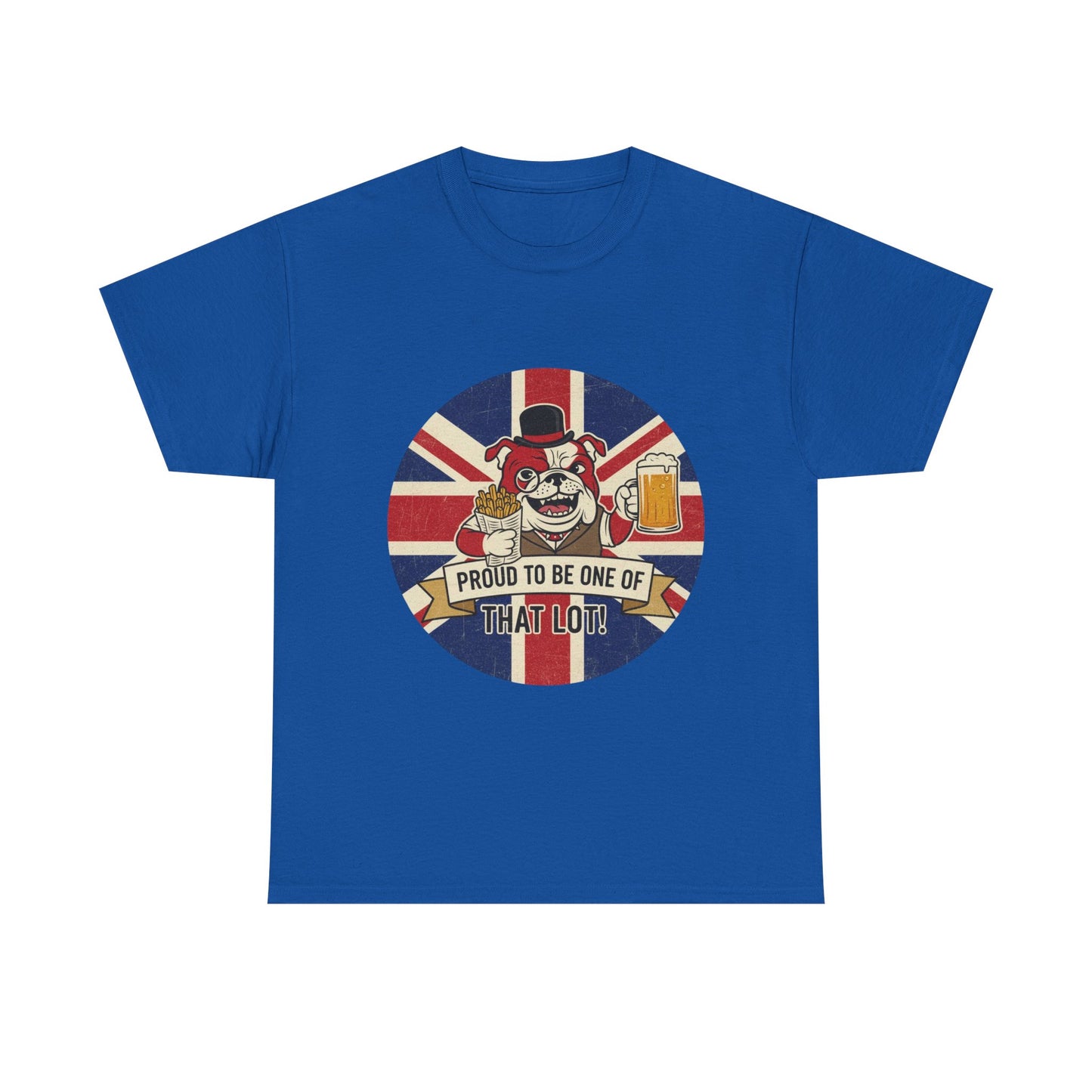 British  bulldog patriot satire cool design Unisex Heavy Cotton Tee shirt all sizes