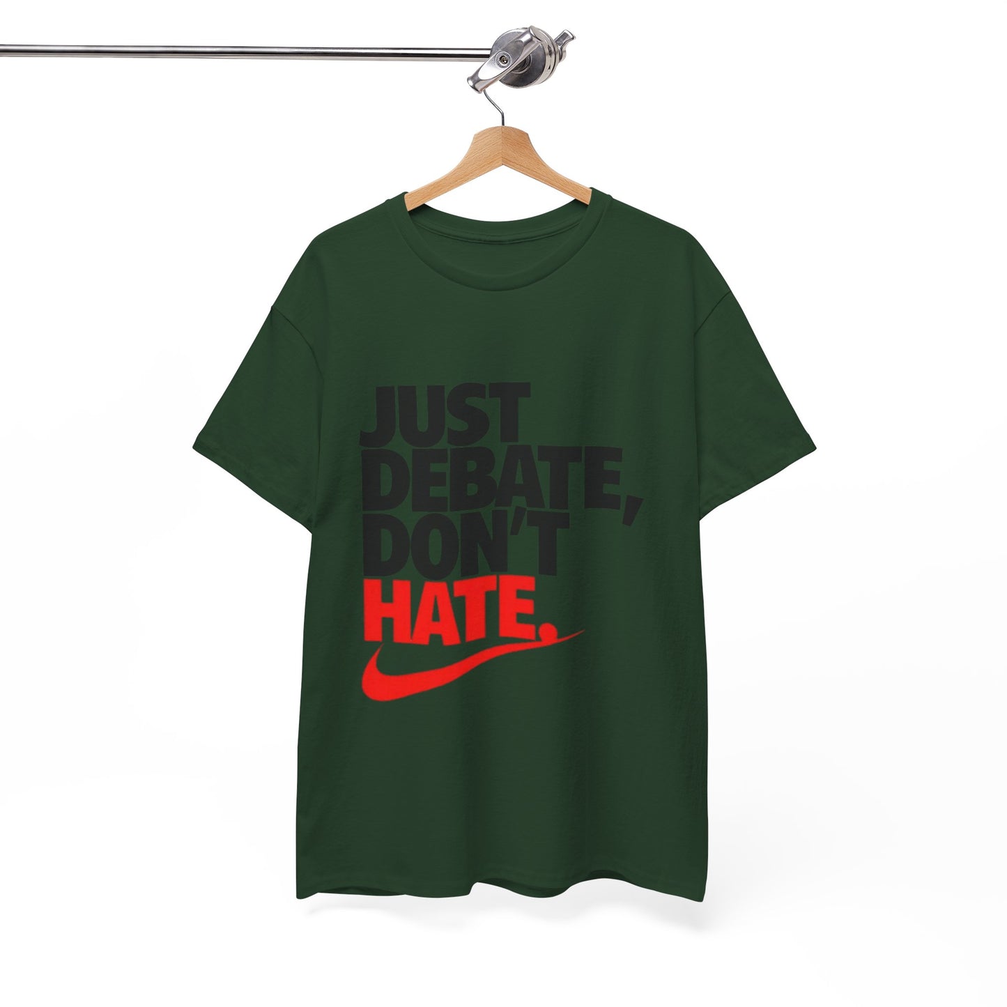 Unisex Cotton Tee - Just Debate, Don't Hate