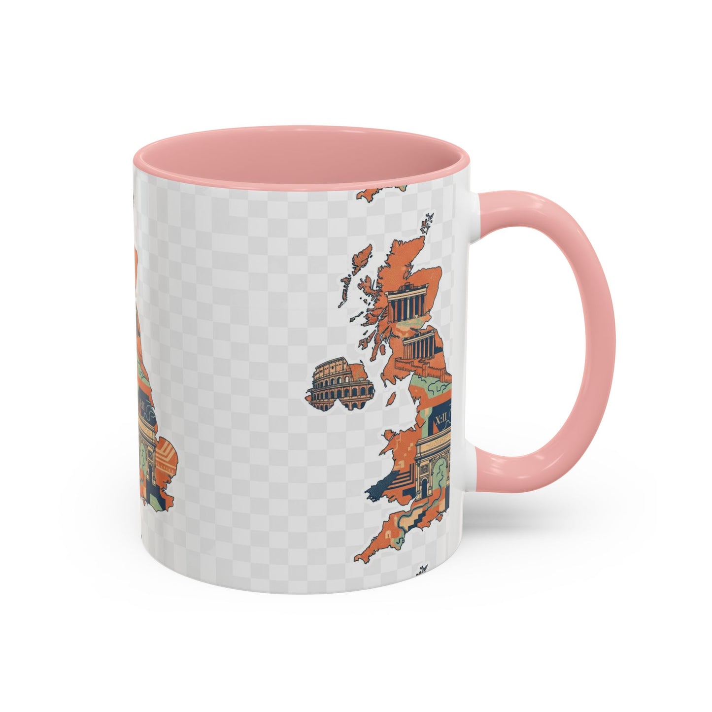 British Landmarks Accent Coffee Mug | Travel Gift, Home Decor, Coffee Lover, Souvenir, Unique Design