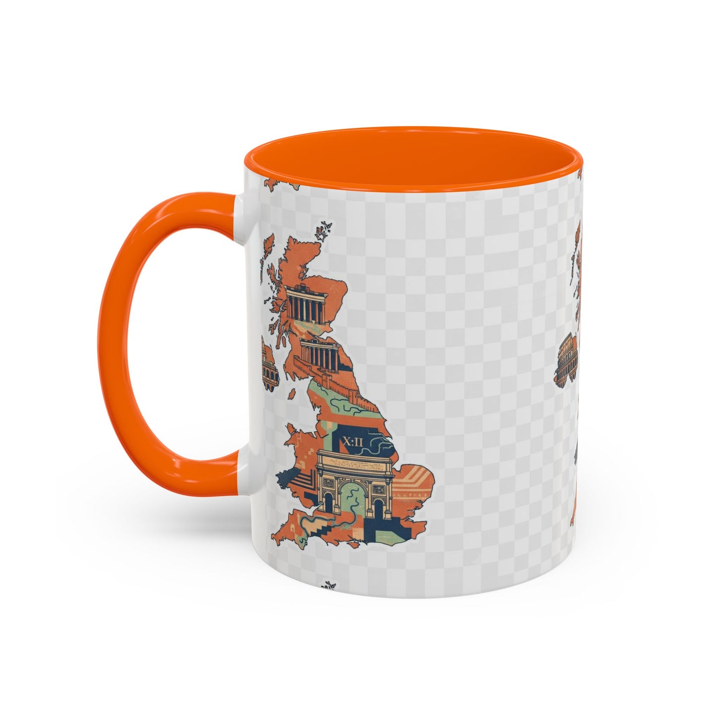 British Landmarks Accent Coffee Mug | Travel Gift, Home Decor, Coffee Lover, Souvenir, Unique Design