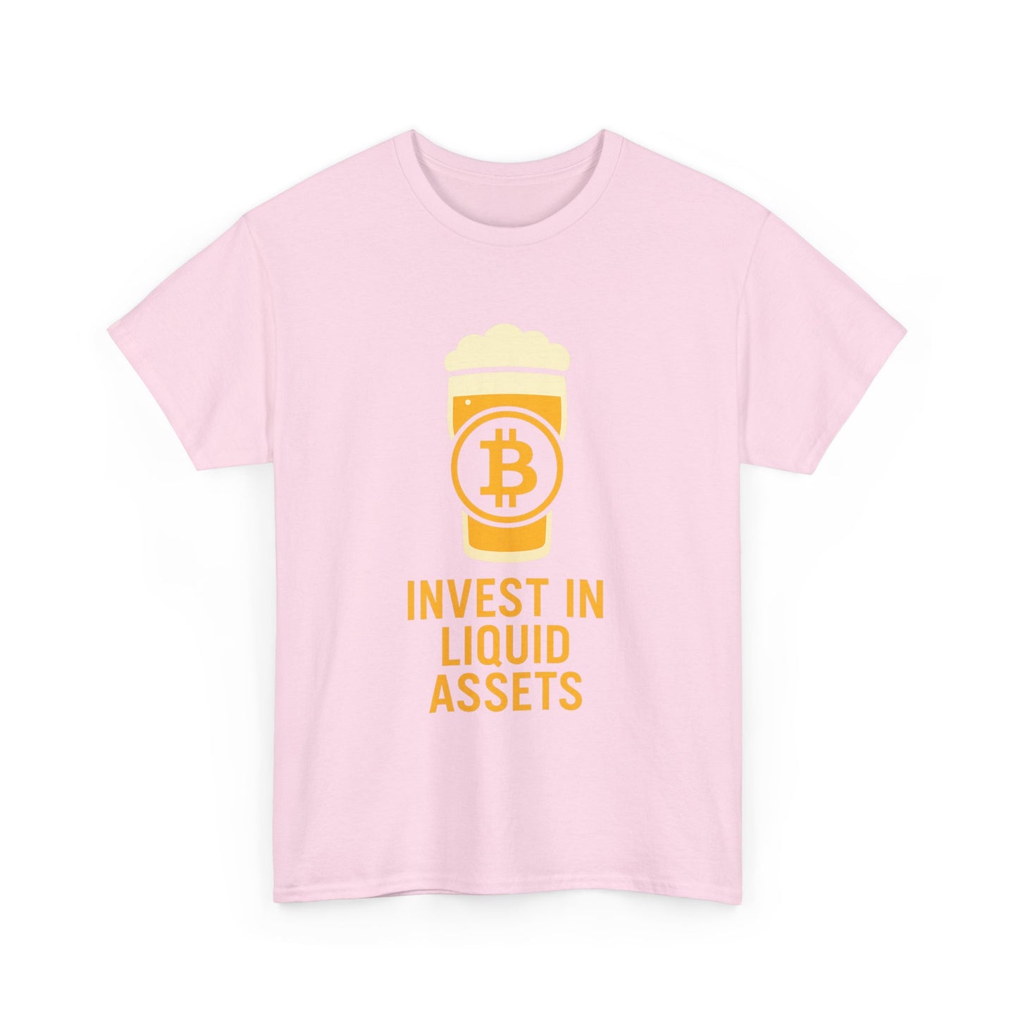 Bitcoin liquid assets Investment Unisex Heavy Cotton Tee, Crypto Shirt, Financial Humor Tee, Gift for Investors, Funny Bitcoin Apparel