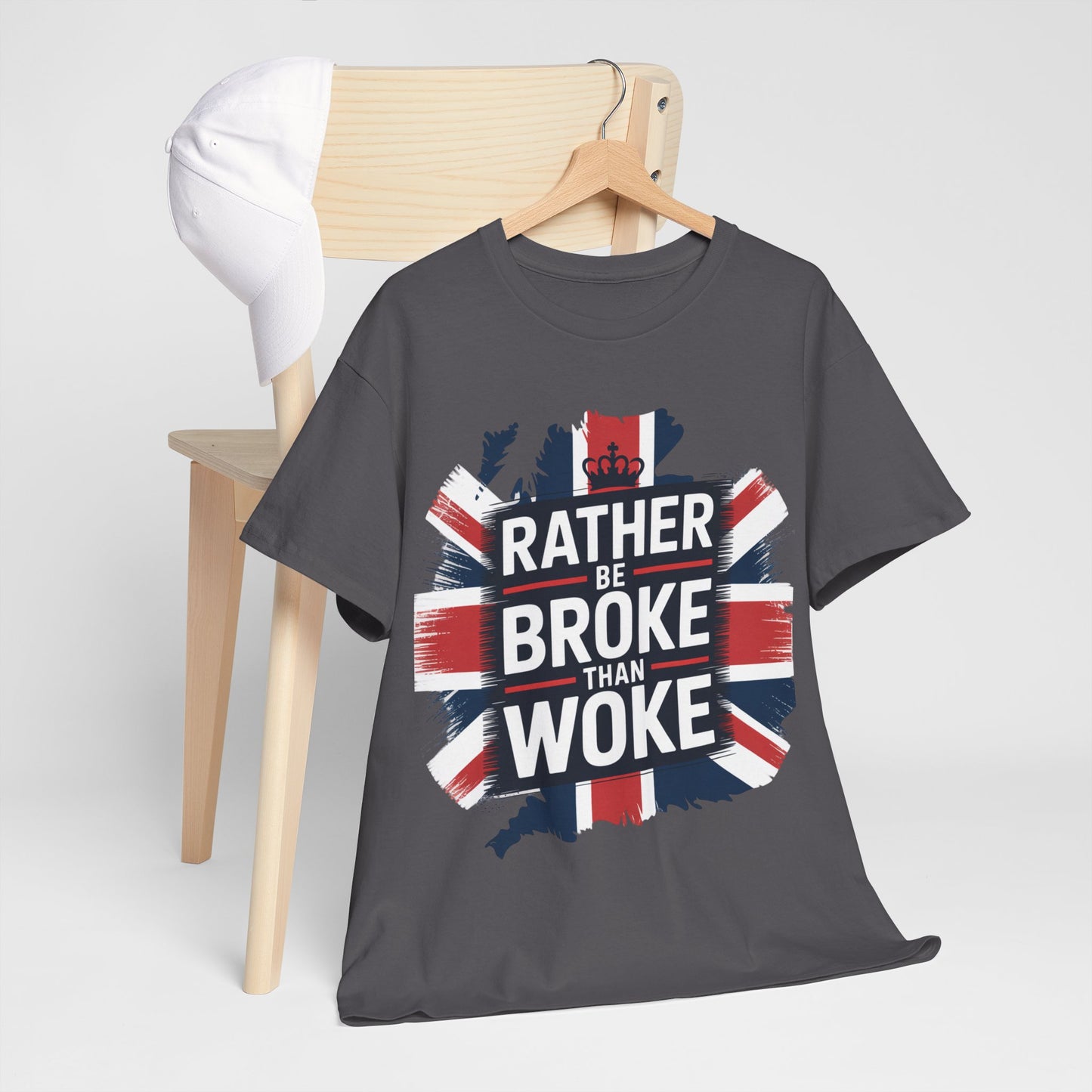 Broke vs. Woke Unisex Heavy Cotton Tee