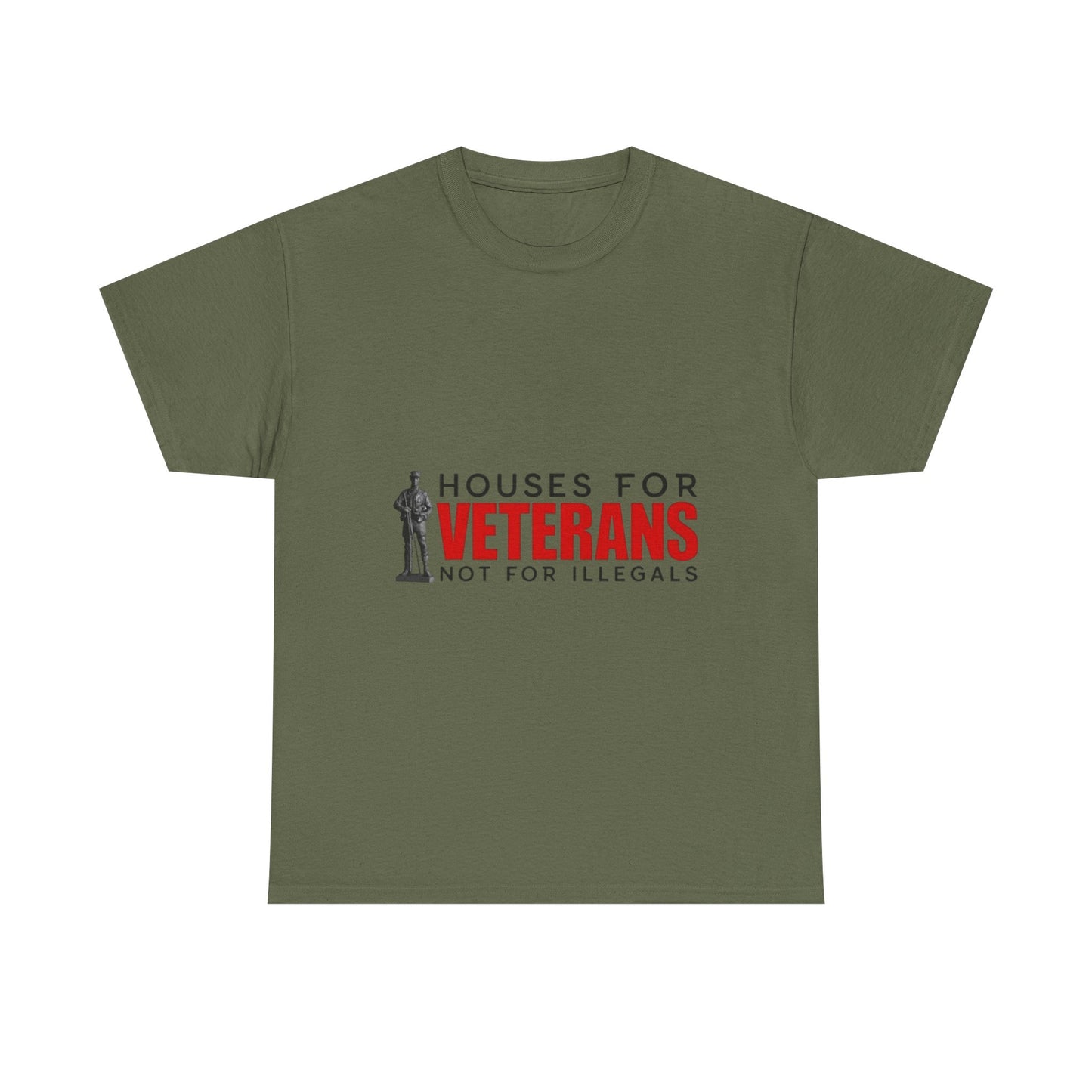 Unisex Heavy Cotton Tee - 'Houses for Veterans' Statement Shirt for Supporters, Patriotic Gifts, Veteran Advocacy Apparel, Everyday [...]