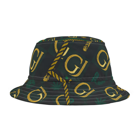 British Jamaican Heritage Monogram Bucket Hat — Cultural Pride AOP