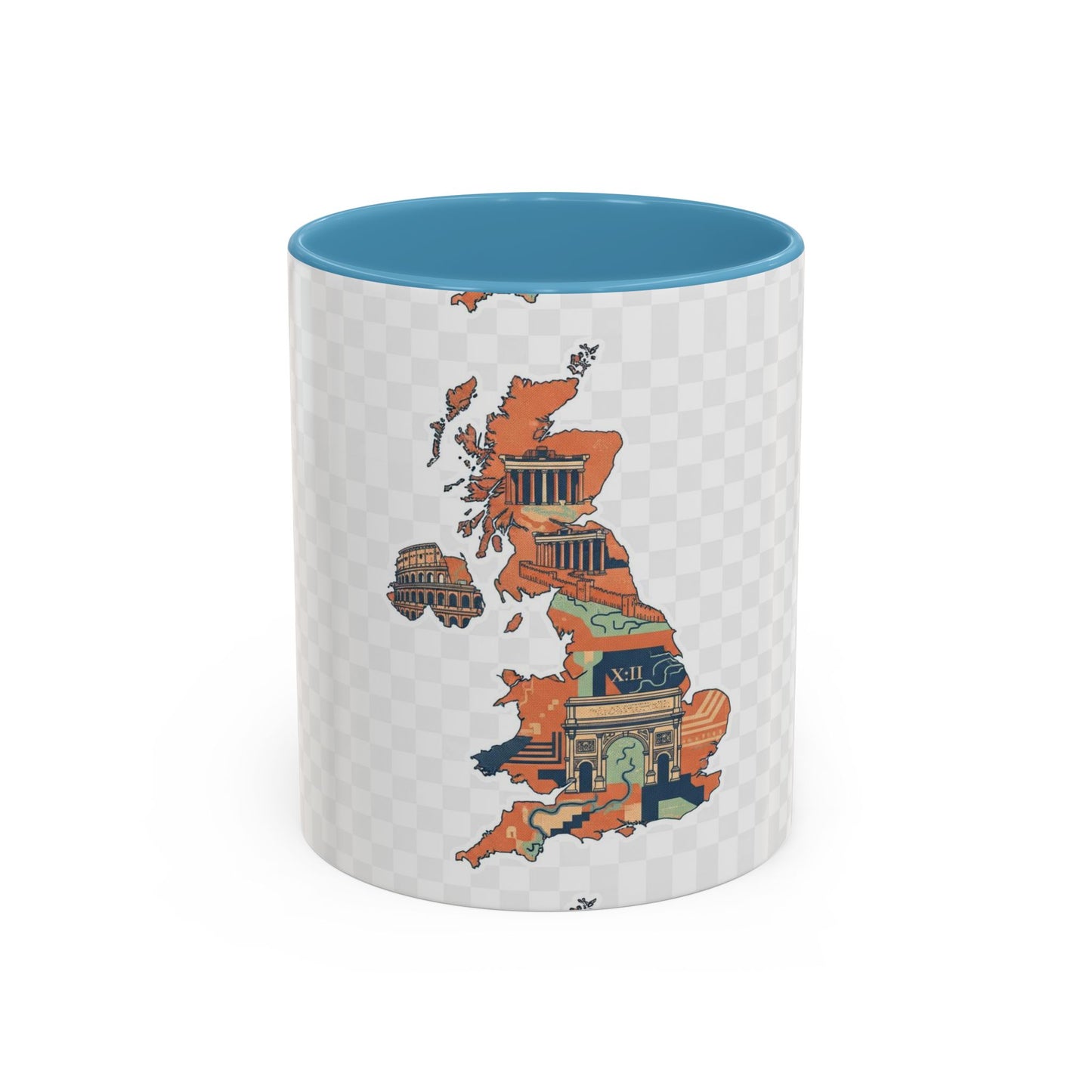 British Landmarks Accent Coffee Mug | Travel Gift, Home Decor, Coffee Lover, Souvenir, Unique Design