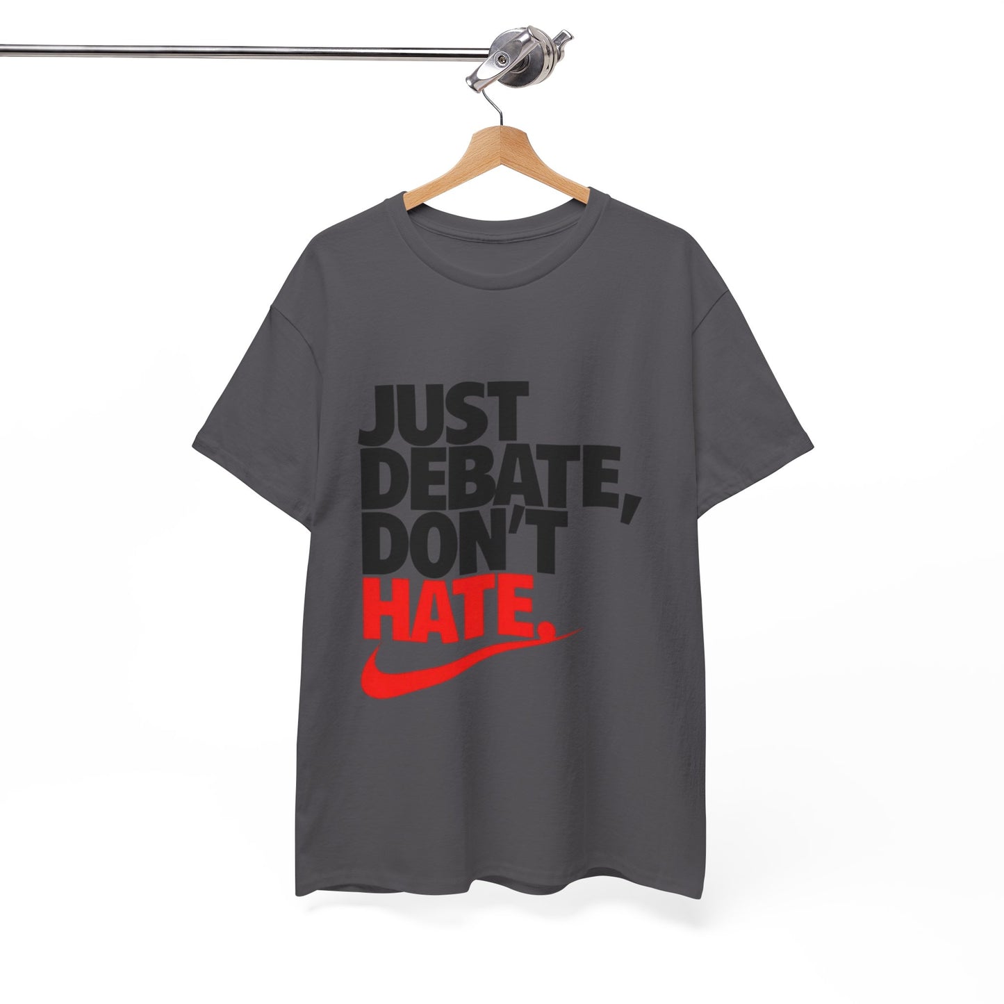Unisex Cotton Tee - Just Debate, Don't Hate