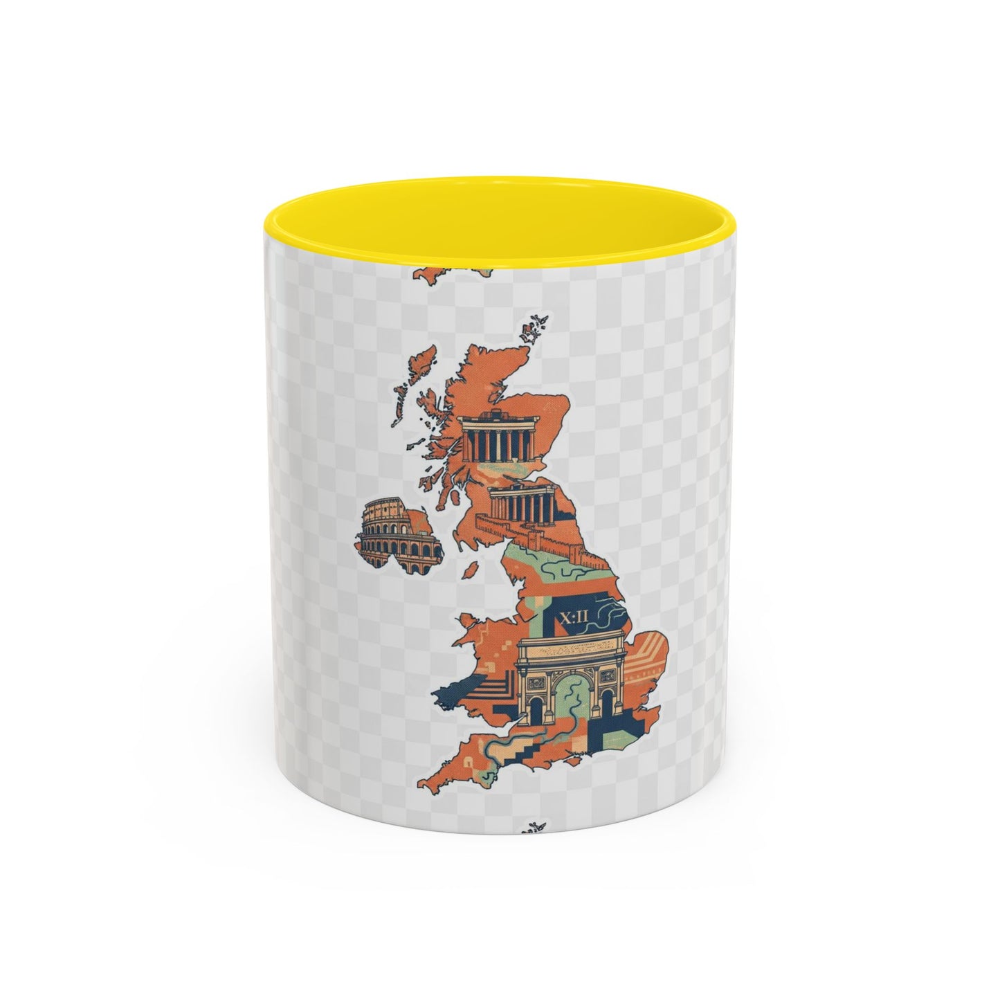 British Landmarks Accent Coffee Mug | Travel Gift, Home Decor, Coffee Lover, Souvenir, Unique Design