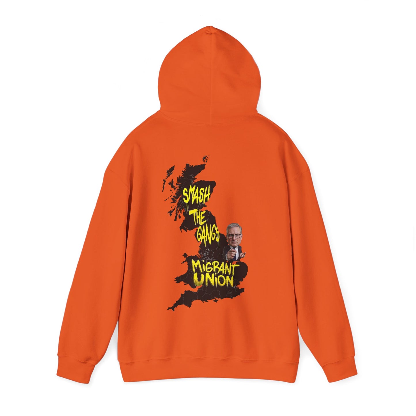 Migrant Union Hooded Sweatshirt, Unisex Sweatshirt, Cozy Layer, Activism Apparel, Streetwear, Gift for Protesters, Conscious Fashion