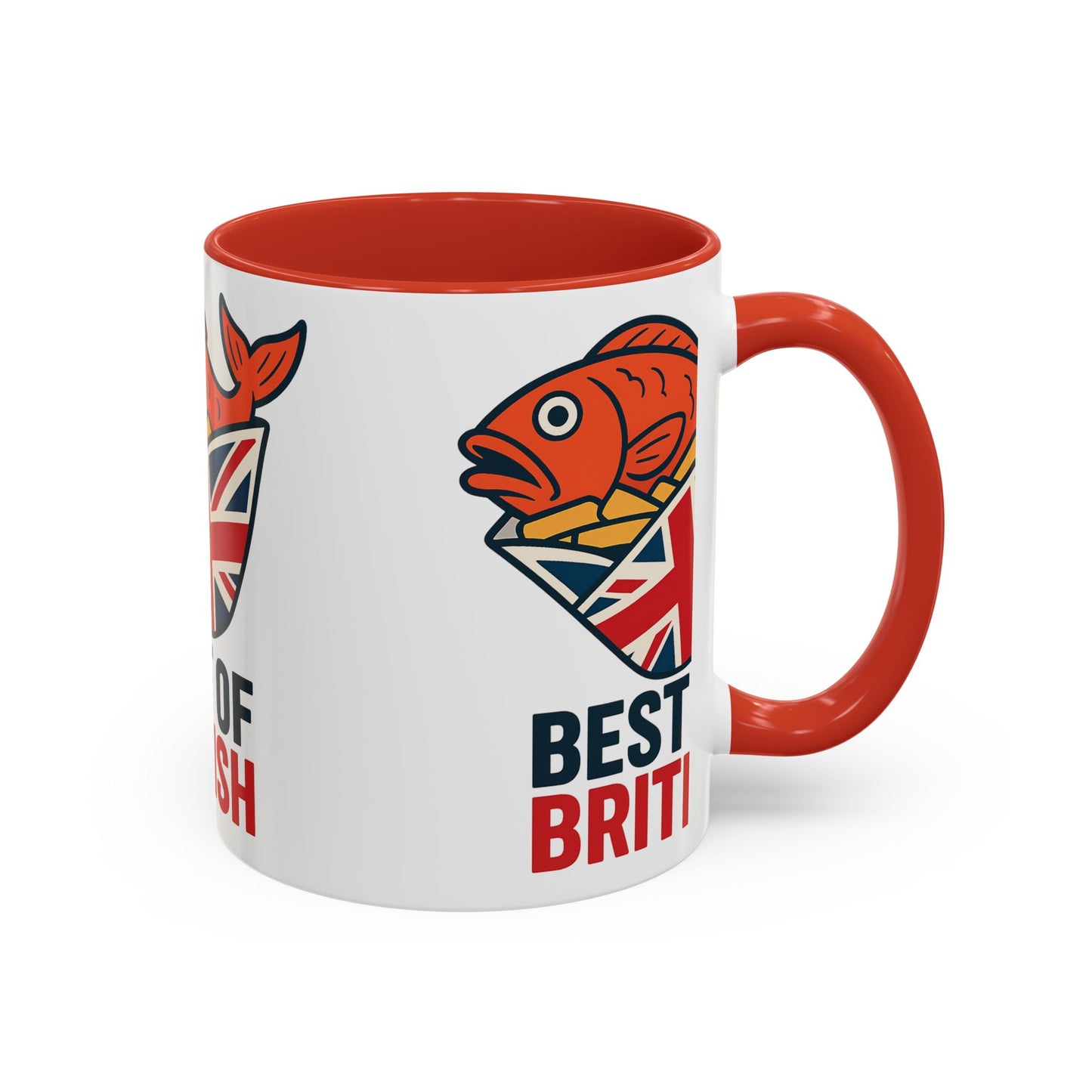 Best of British fish & chips Accent Coffee Mug - Fun Gift for Tea Lovers, Unique Kitchen Decor, Ideal for British Holidays, Collectible Coffee [...]