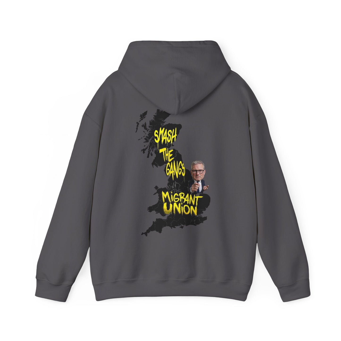 Migrant Union Hooded Sweatshirt, Unisex Sweatshirt, Cozy Layer, Activism Apparel, Streetwear, Gift for Protesters, Conscious Fashion