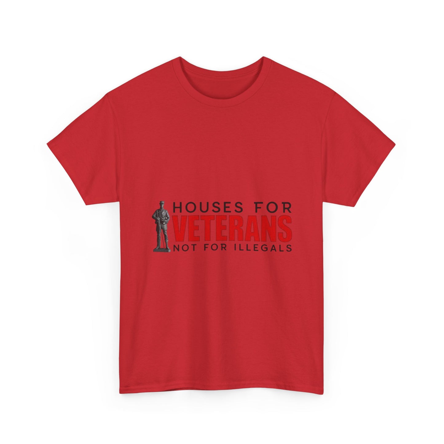 Unisex Heavy Cotton Tee - 'Houses for Veterans' Statement Shirt for Supporters, Patriotic Gifts, Veteran Advocacy Apparel, Everyday [...]