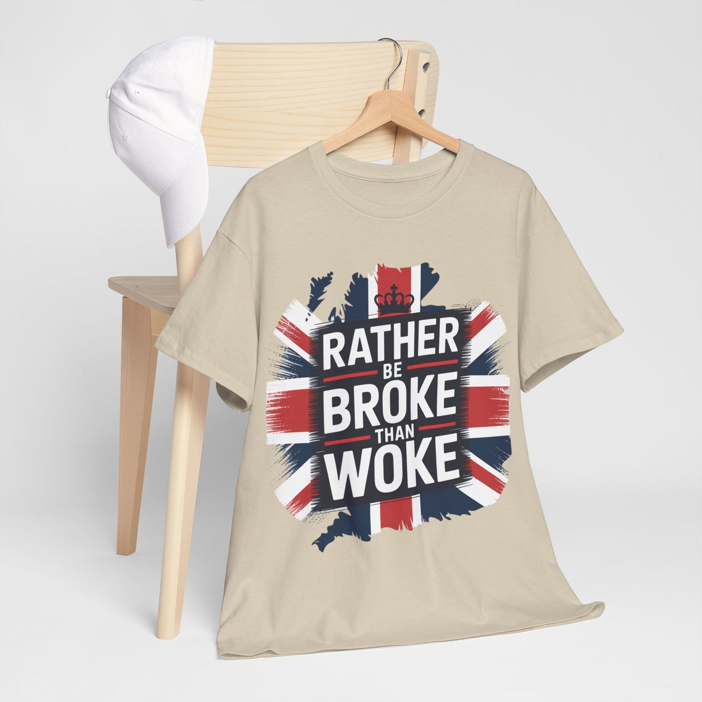 Broke vs. Woke Unisex Heavy Cotton Tee