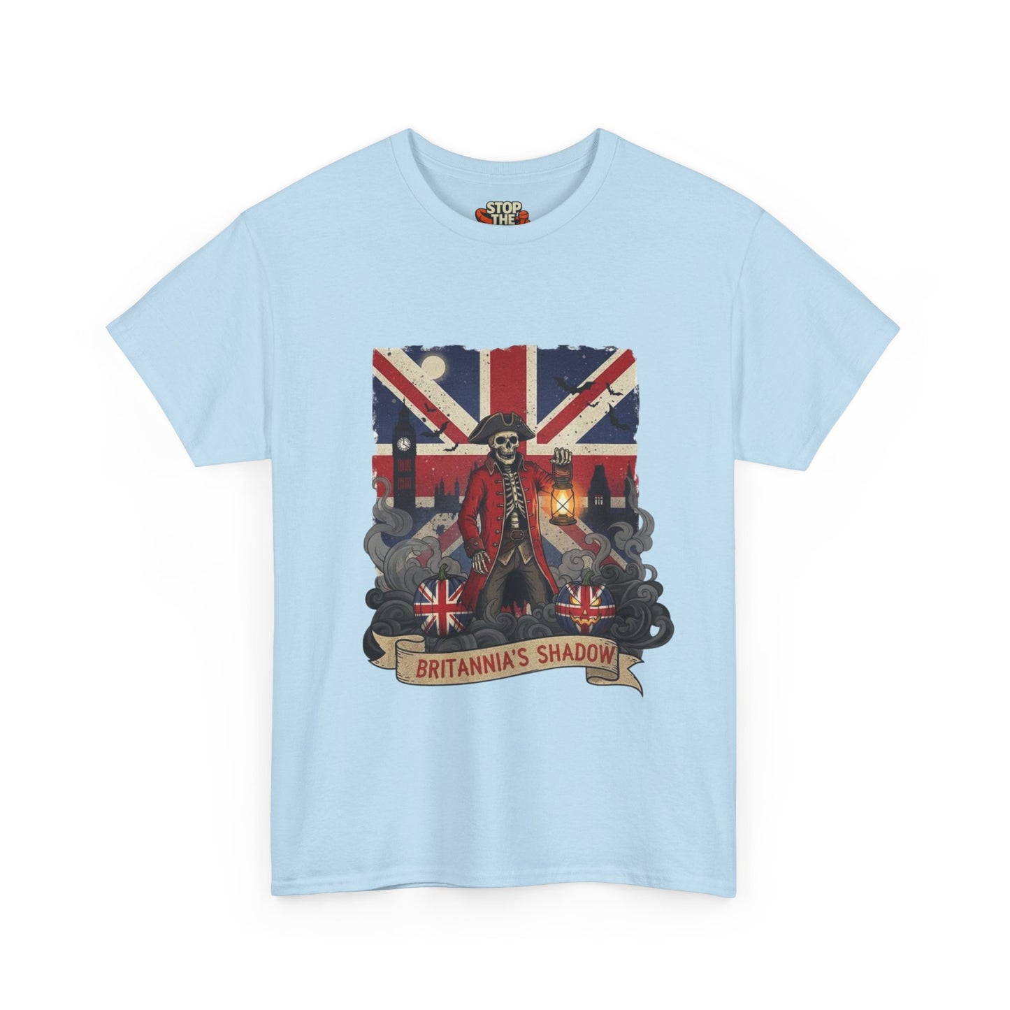 Stop the boats british patriot Halloween Unisex Heavy Cotton Tee