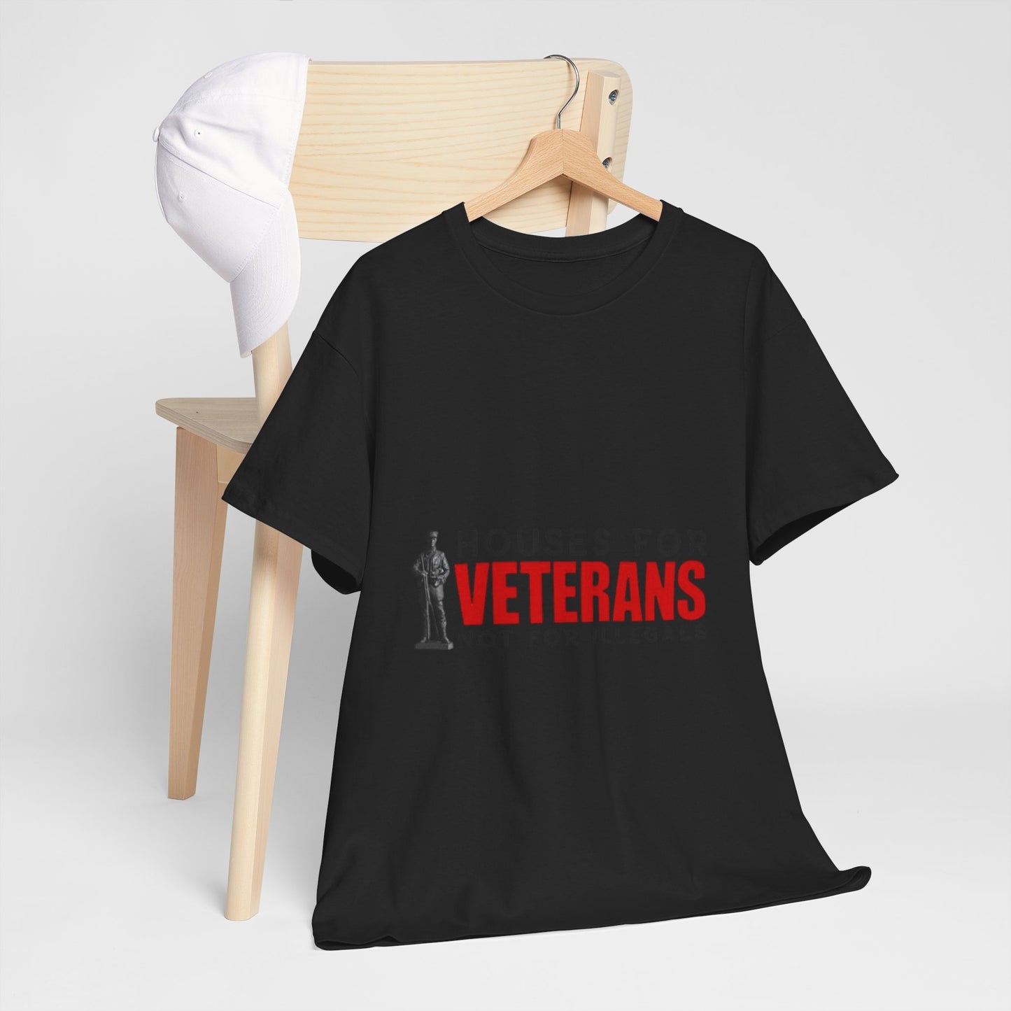Unisex Heavy Cotton Tee - 'Houses for Veterans' Statement Shirt for Supporters, Patriotic Gifts, Veteran Advocacy Apparel, Everyday [...]