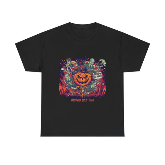 Halloween satire british design Unisex Heavy Cotton Tee shirt
