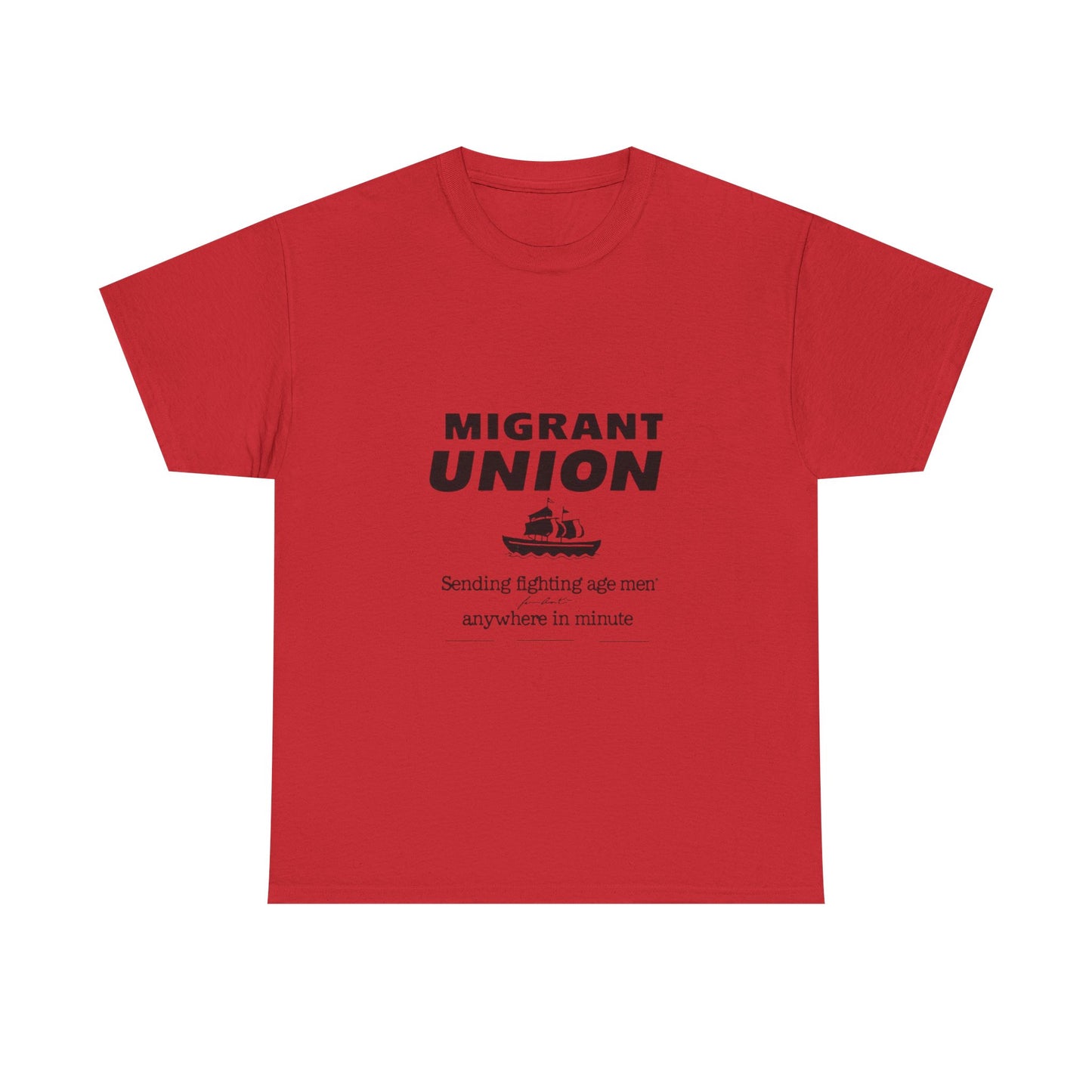 Migrant Union Graphic Tee - Casual Wear, Fundraising Events, Advocacy Apparel, Unisex Streetwear, Everyday Comfort