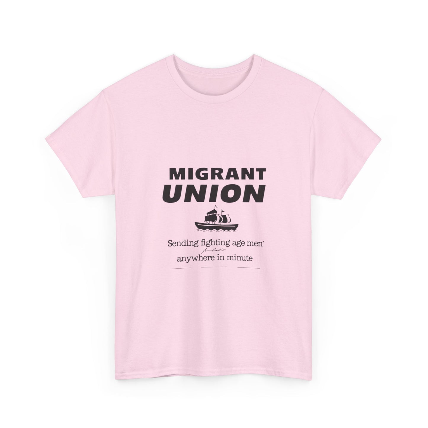 Migrant Union Graphic Tee - Casual Wear, Fundraising Events, Advocacy Apparel, Unisex Streetwear, Everyday Comfort