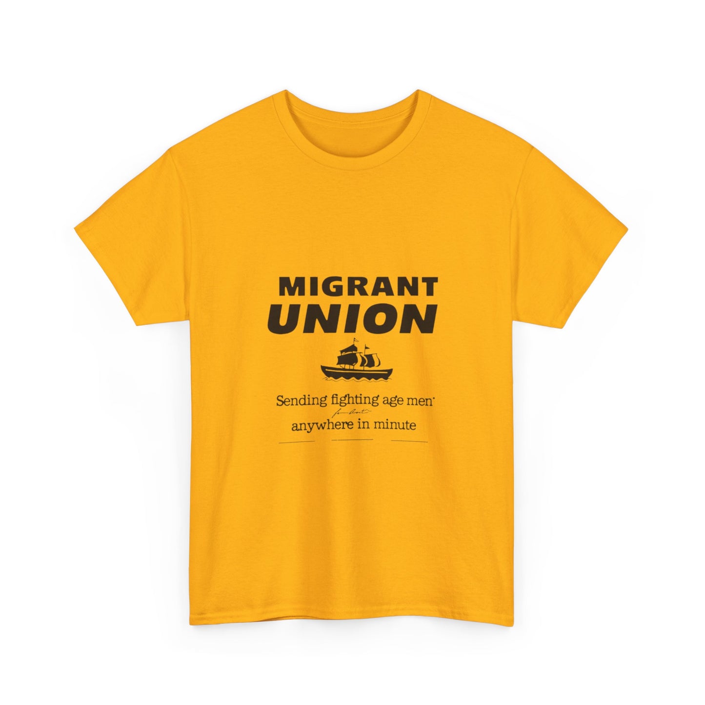 Migrant Union Graphic Tee - Casual Wear, Fundraising Events, Advocacy Apparel, Unisex Streetwear, Everyday Comfort
