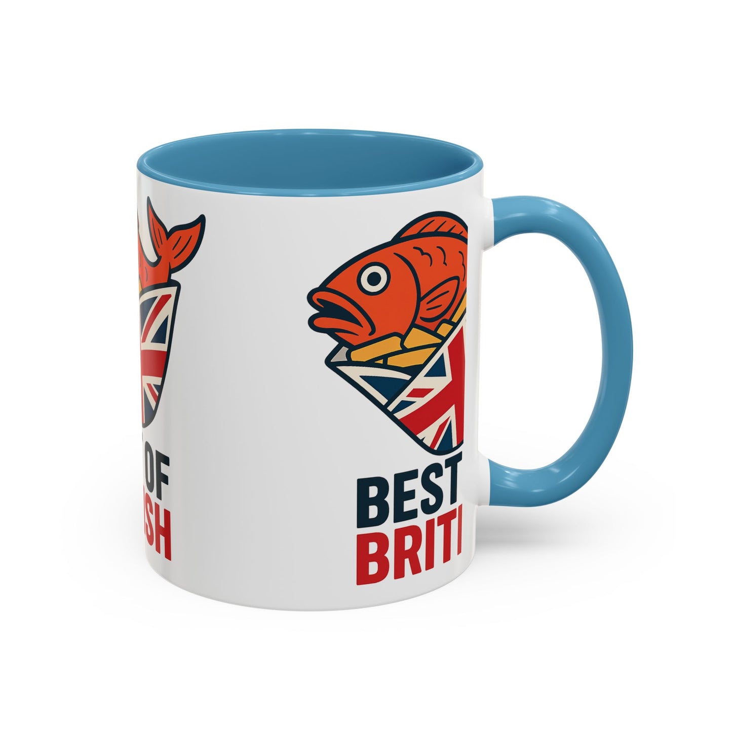 Best of British fish & chips Accent Coffee Mug - Fun Gift for Tea Lovers, Unique Kitchen Decor, Ideal for British Holidays, Collectible Coffee [...]