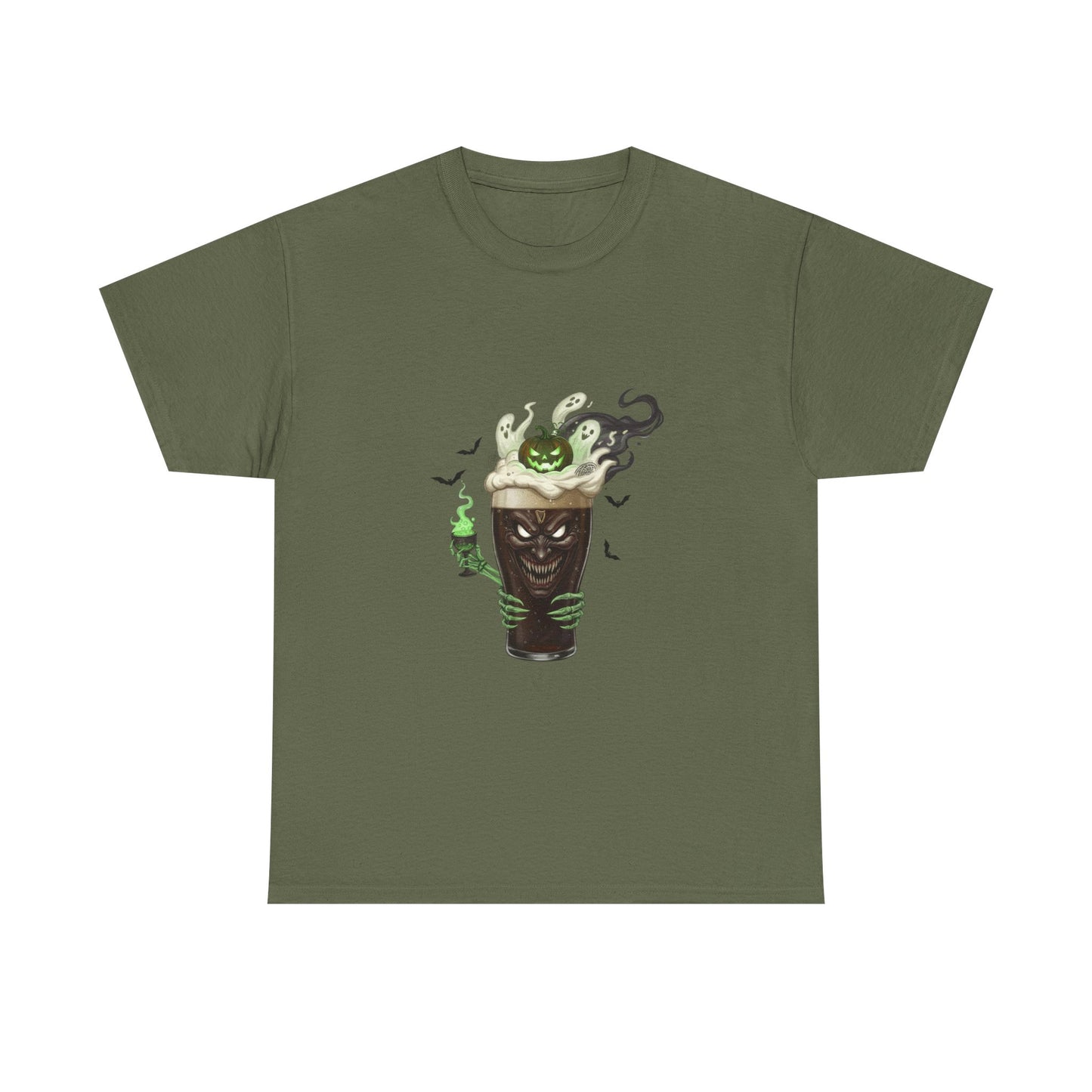 Guiness halloween Artistic Unisex Tee featuring Eco-Themed Design, Perfect for Casual Wear, Gift for Nature Lovers, Eco-Conscious Apparel, Earth Day