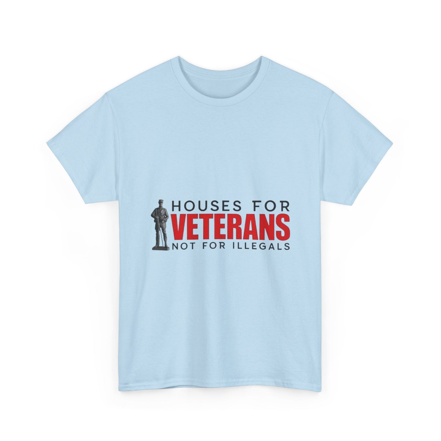 Unisex Heavy Cotton Tee - 'Houses for Veterans' Statement Shirt for Supporters, Patriotic Gifts, Veteran Advocacy Apparel, Everyday [...]