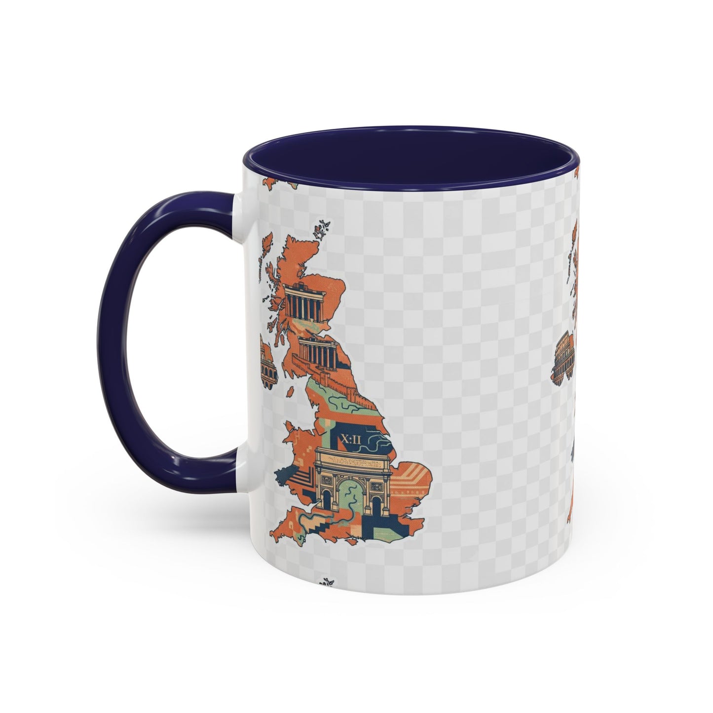 British Landmarks Accent Coffee Mug | Travel Gift, Home Decor, Coffee Lover, Souvenir, Unique Design