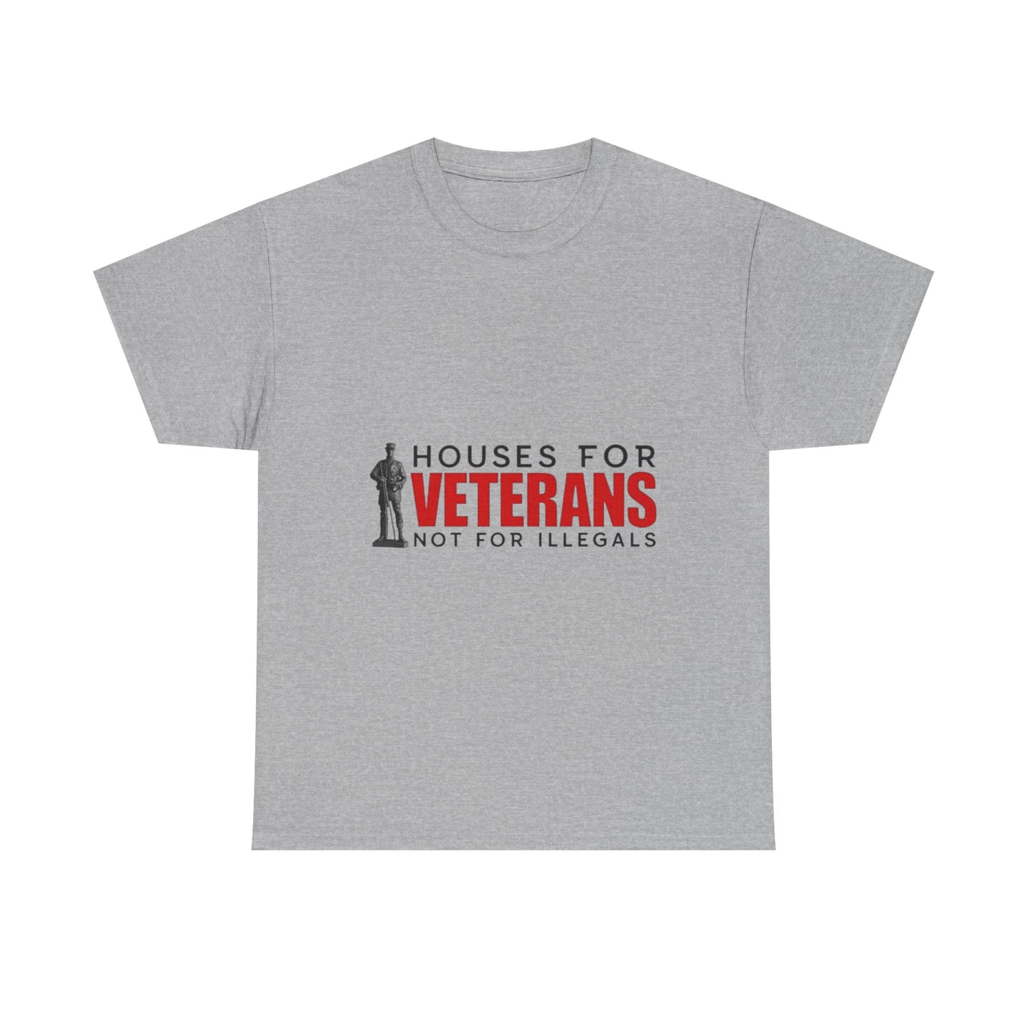 Unisex Heavy Cotton Tee - 'Houses for Veterans' Statement Shirt for Supporters, Patriotic Gifts, Veteran Advocacy Apparel, Everyday [...]