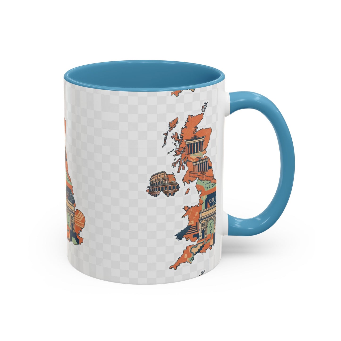 British Landmarks Accent Coffee Mug | Travel Gift, Home Decor, Coffee Lover, Souvenir, Unique Design