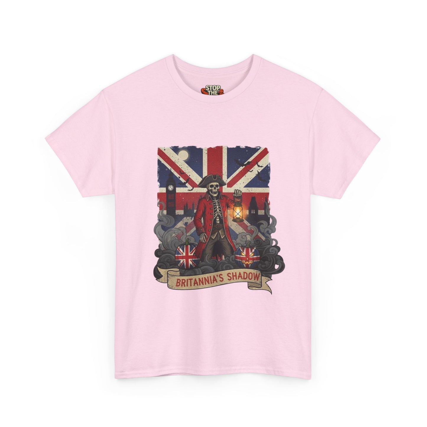 Stop the boats british patriot Halloween Unisex Heavy Cotton Tee