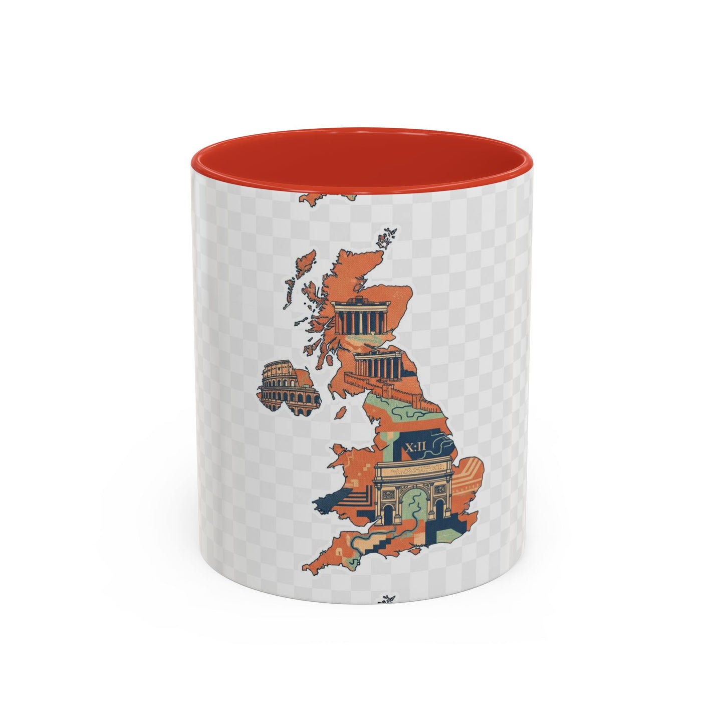 British Landmarks Accent Coffee Mug | Travel Gift, Home Decor, Coffee Lover, Souvenir, Unique Design