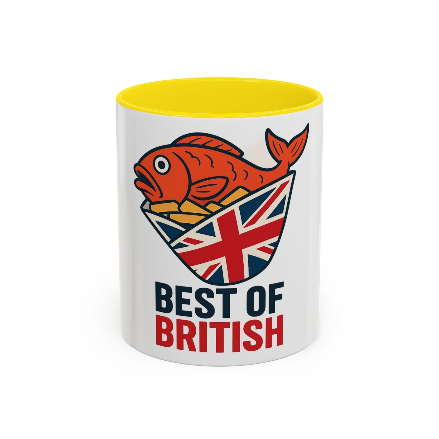 Best of British fish & chips Accent Coffee Mug - Fun Gift for Tea Lovers, Unique Kitchen Decor, Ideal for British Holidays, Collectible Coffee [...]