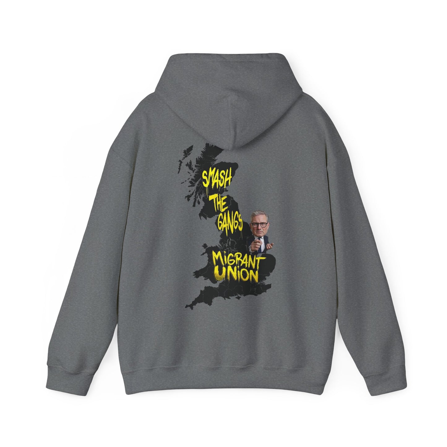Migrant Union Hooded Sweatshirt, Unisex Sweatshirt, Cozy Layer, Activism Apparel, Streetwear, Gift for Protesters, Conscious Fashion