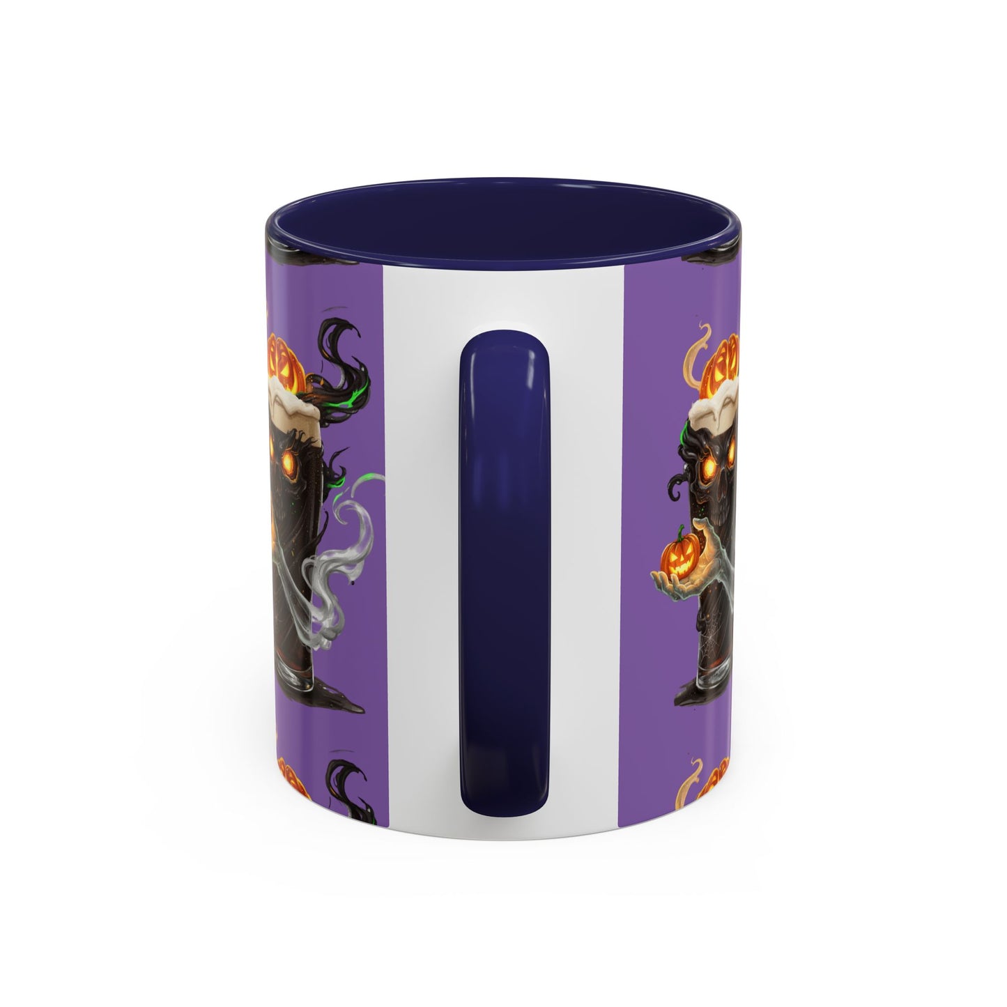 Halloween Skull Accent Coffee Mug - Spooky Drinkware for Fall, Halloween Parties, Home Decor, Gift for Goth Lovers, Skull Enthusiasts