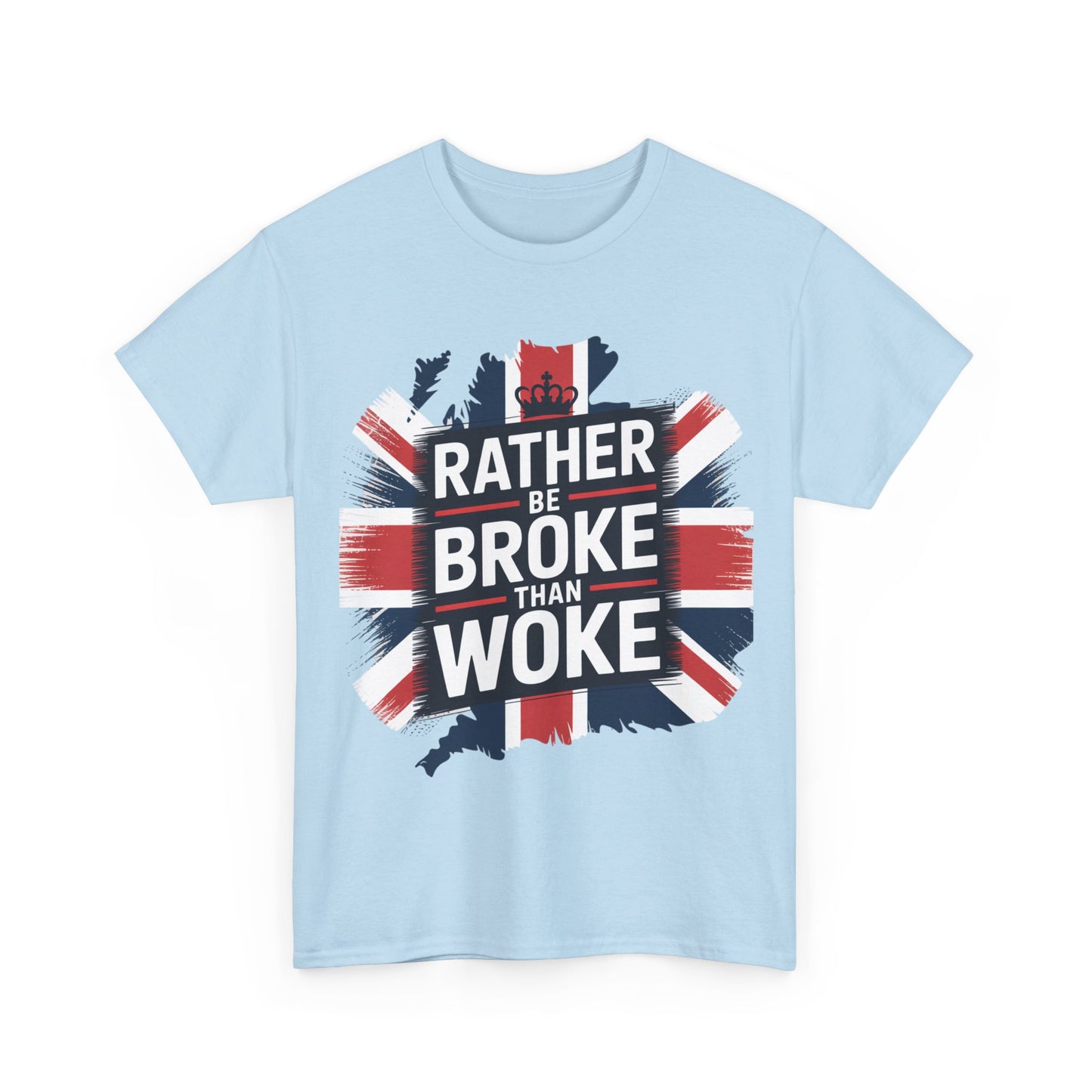 Broke vs. Woke Unisex Heavy Cotton Tee