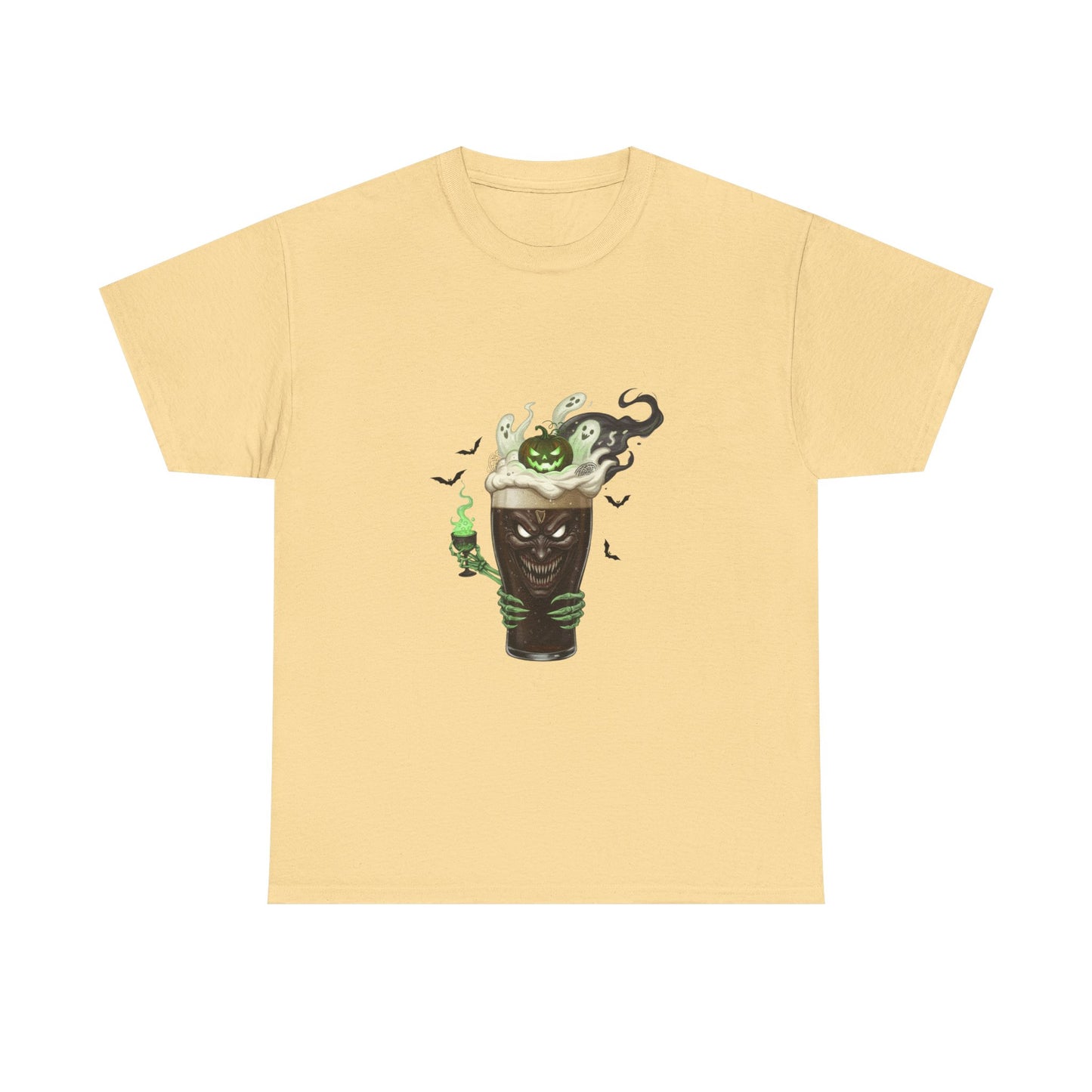 Guiness halloween Artistic Unisex Tee featuring Eco-Themed Design, Perfect for Casual Wear, Gift for Nature Lovers, Eco-Conscious Apparel, Earth Day