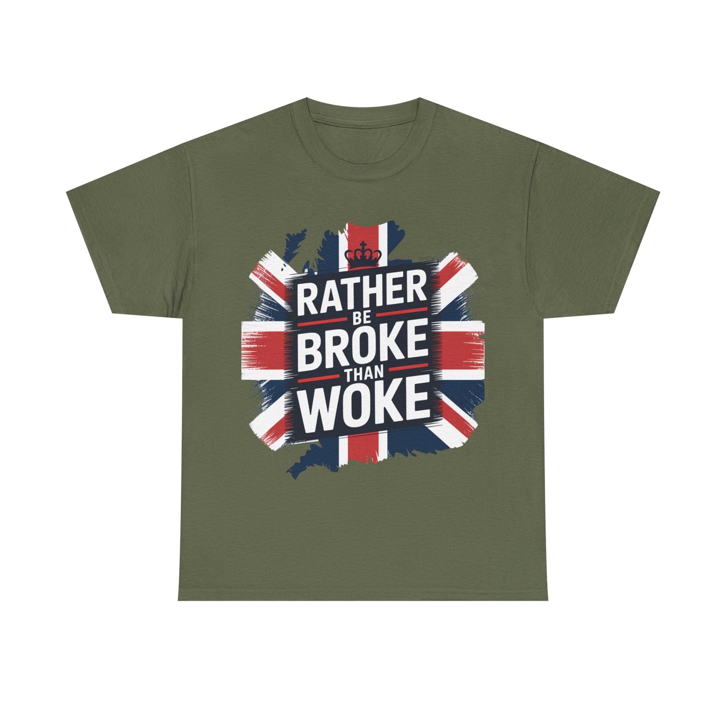 Broke vs. Woke Unisex Heavy Cotton Tee