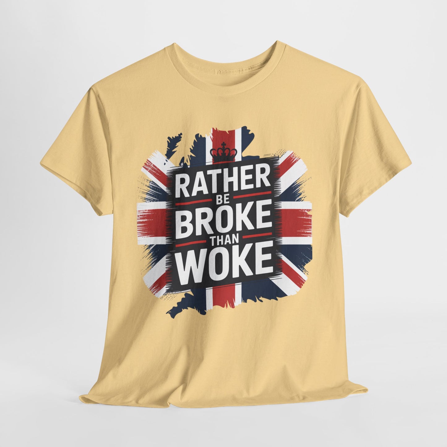 Broke vs. Woke Unisex Heavy Cotton Tee