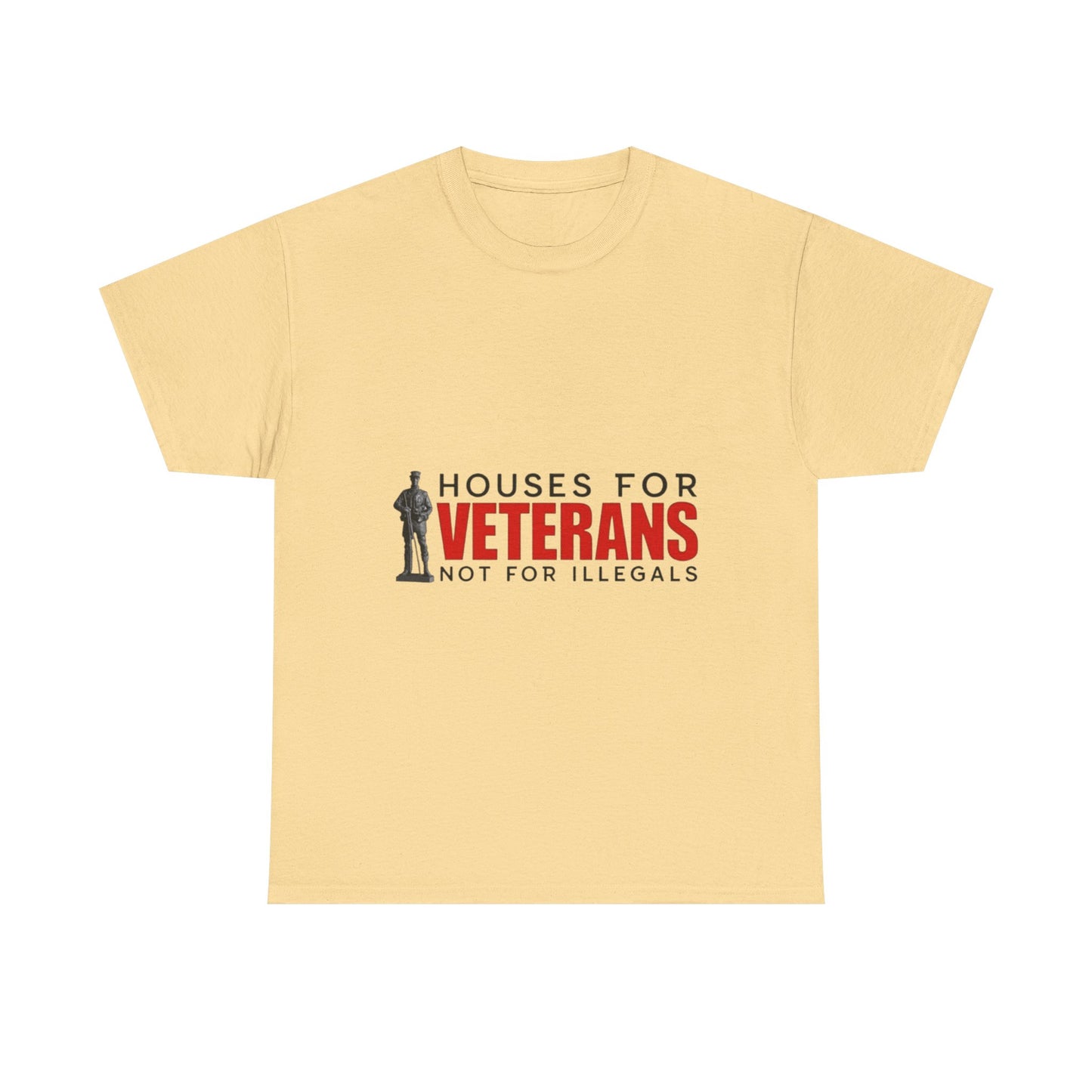 Unisex Heavy Cotton Tee - 'Houses for Veterans' Statement Shirt for Supporters, Patriotic Gifts, Veteran Advocacy Apparel, Everyday [...]
