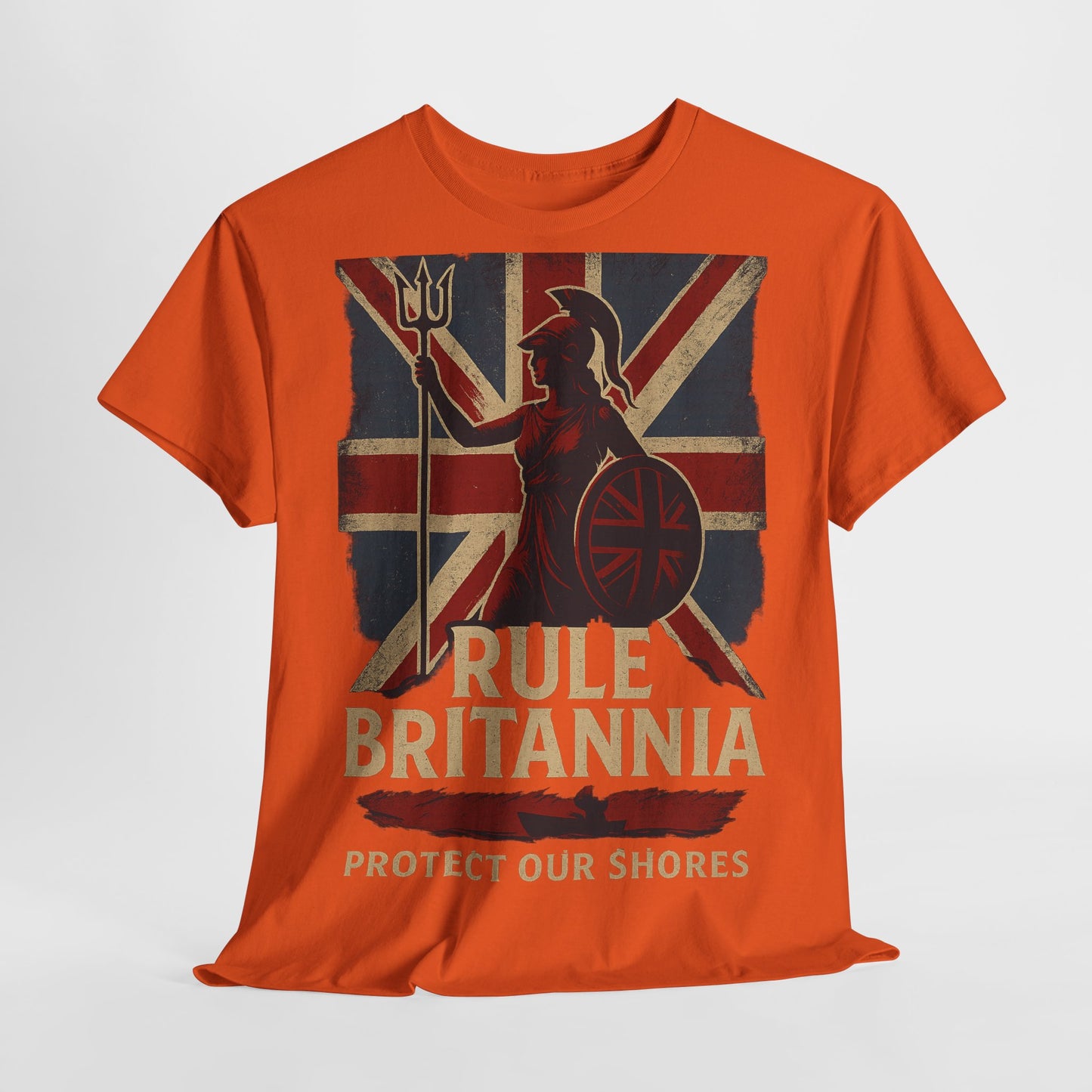 Rule Britannia Tee stop the boat design t shirt patriots