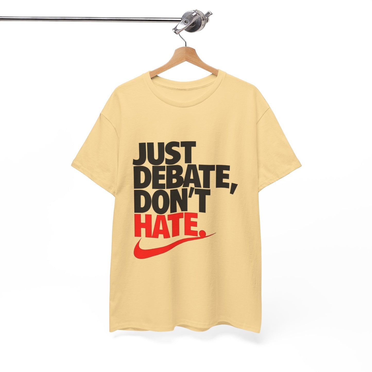 Unisex Cotton Tee - Just Debate, Don't Hate