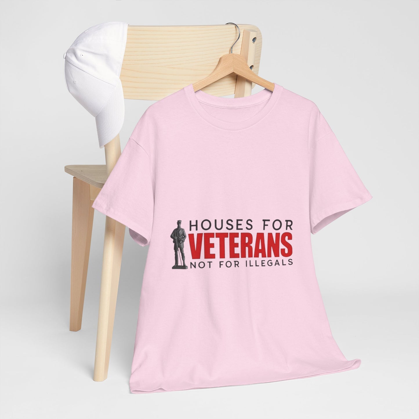 Unisex Heavy Cotton Tee - 'Houses for Veterans' Statement Shirt for Supporters, Patriotic Gifts, Veteran Advocacy Apparel, Everyday [...]