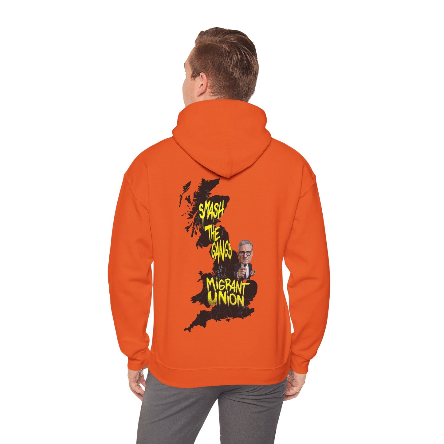 Migrant Union Hooded Sweatshirt, Unisex Sweatshirt, Cozy Layer, Activism Apparel, Streetwear, Gift for Protesters, Conscious Fashion