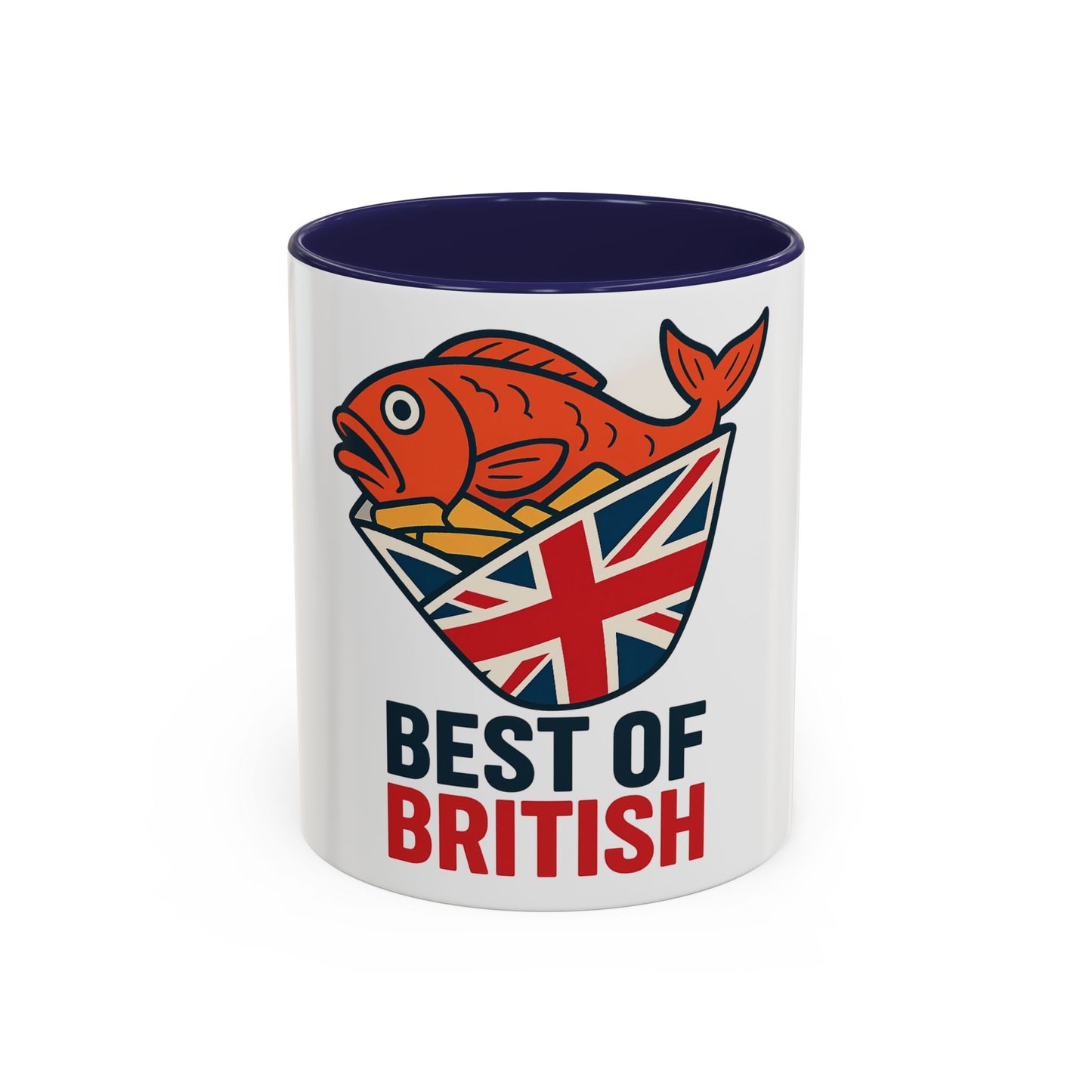 Best of British fish & chips Accent Coffee Mug - Fun Gift for Tea Lovers, Unique Kitchen Decor, Ideal for British Holidays, Collectible Coffee [...]