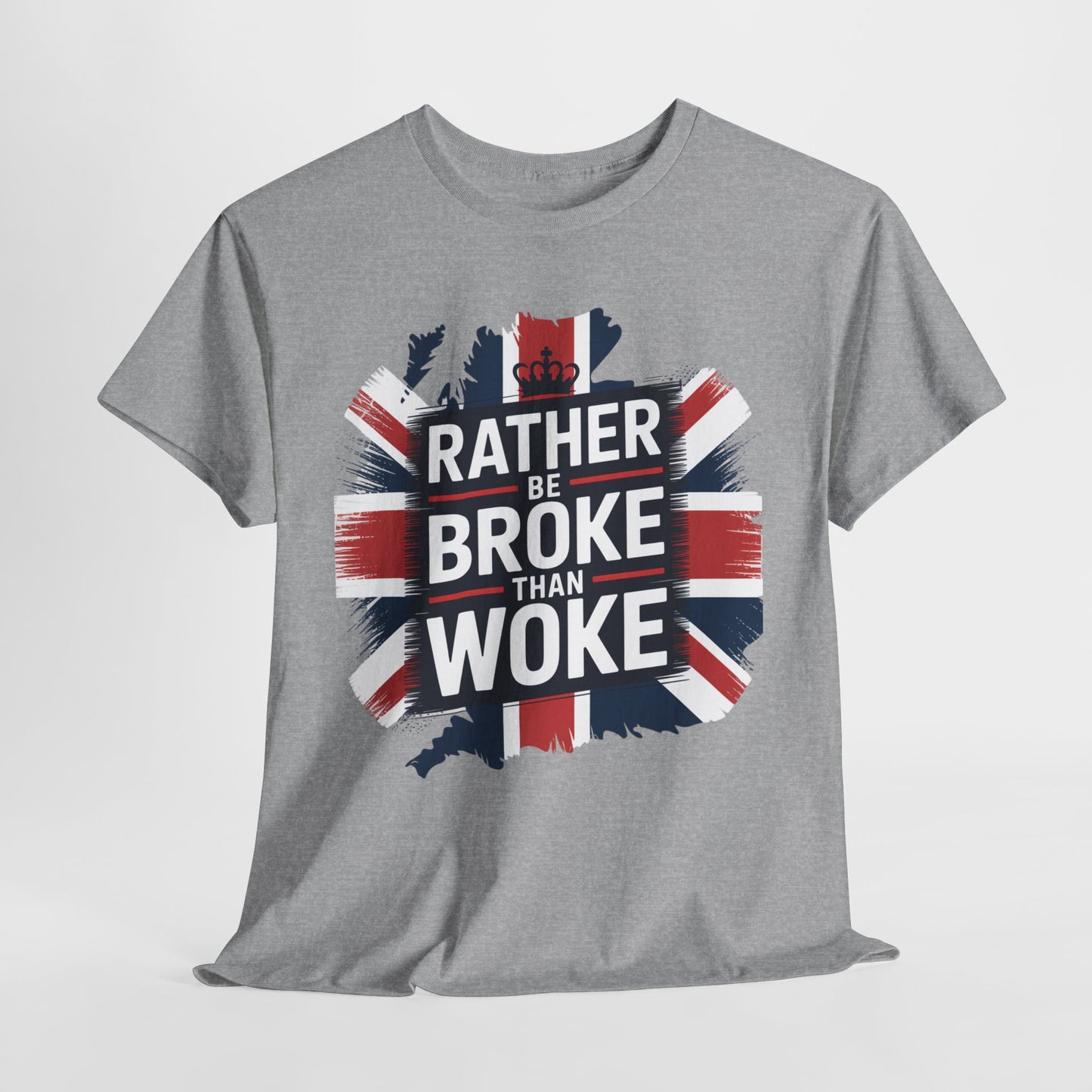 Broke vs. Woke Unisex Heavy Cotton Tee