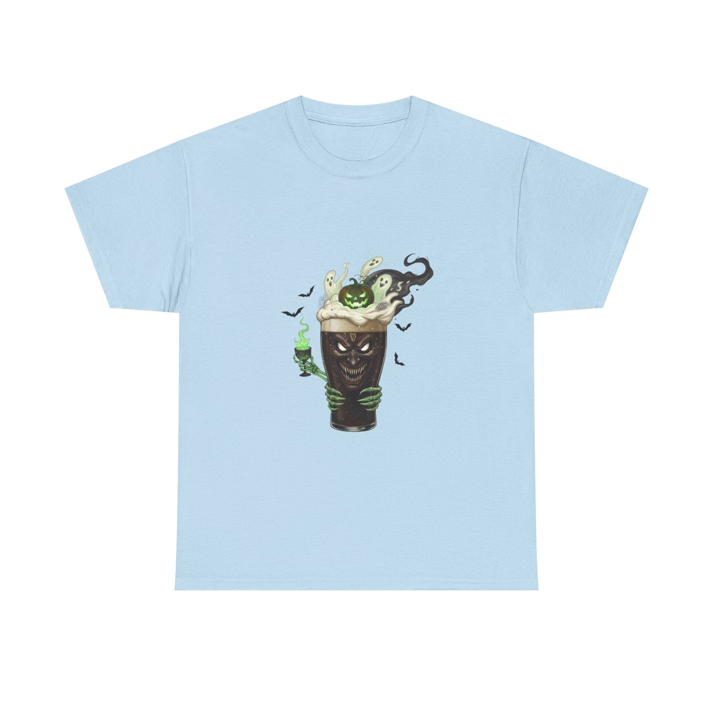 Guiness halloween Artistic Unisex Tee featuring Eco-Themed Design, Perfect for Casual Wear, Gift for Nature Lovers, Eco-Conscious Apparel, Earth Day