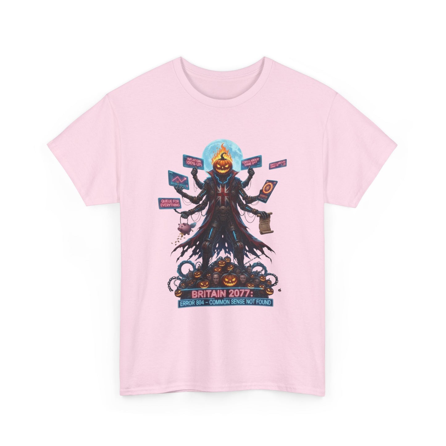 Halloween british satire design - Brightly Illustrated Unisex T-Shirt, Pop Culture Tee, Graphic Cotton Tee, Unique Gift for Fans, Casual Wear, Statement Apparel