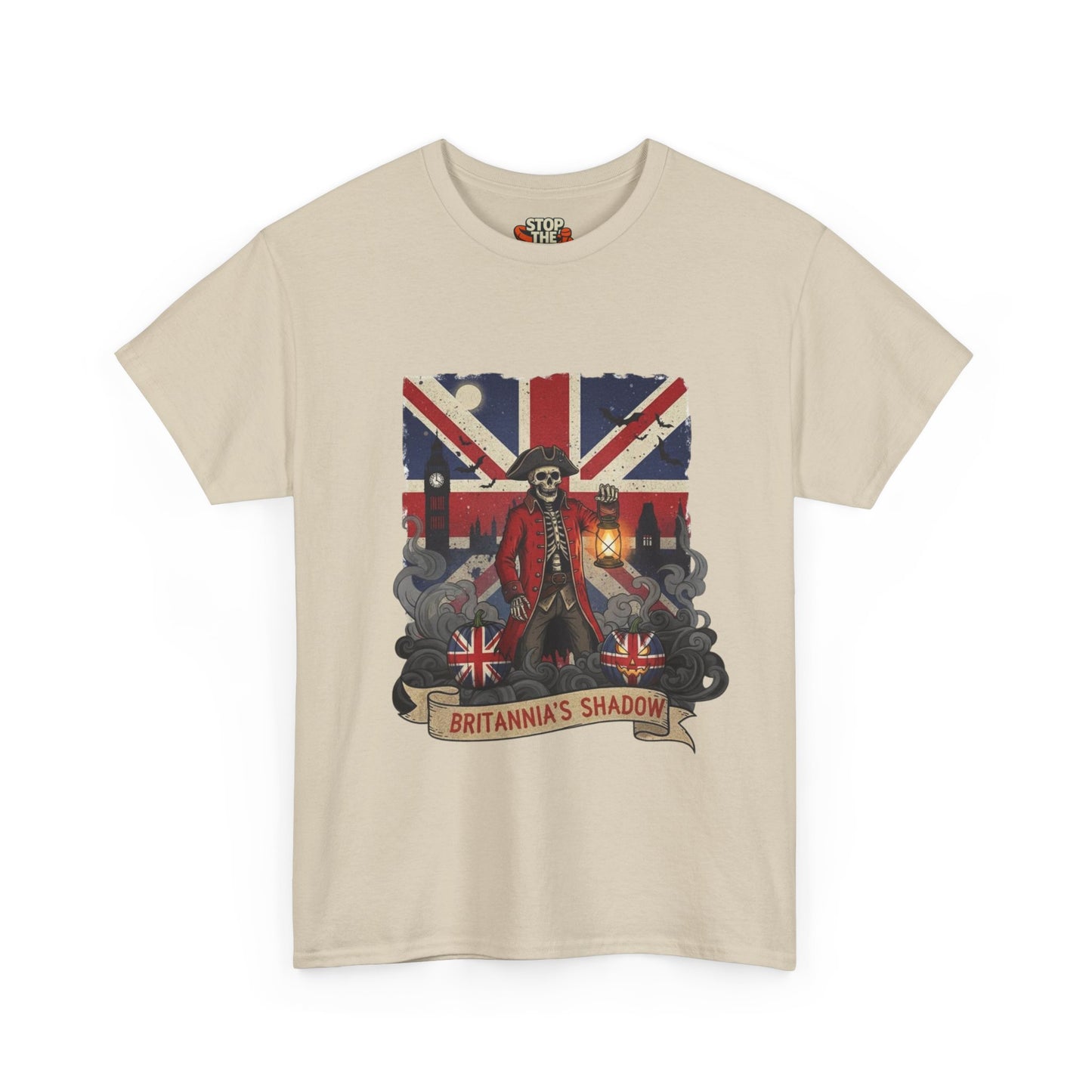 Stop the boats british patriot Halloween Unisex Heavy Cotton Tee
