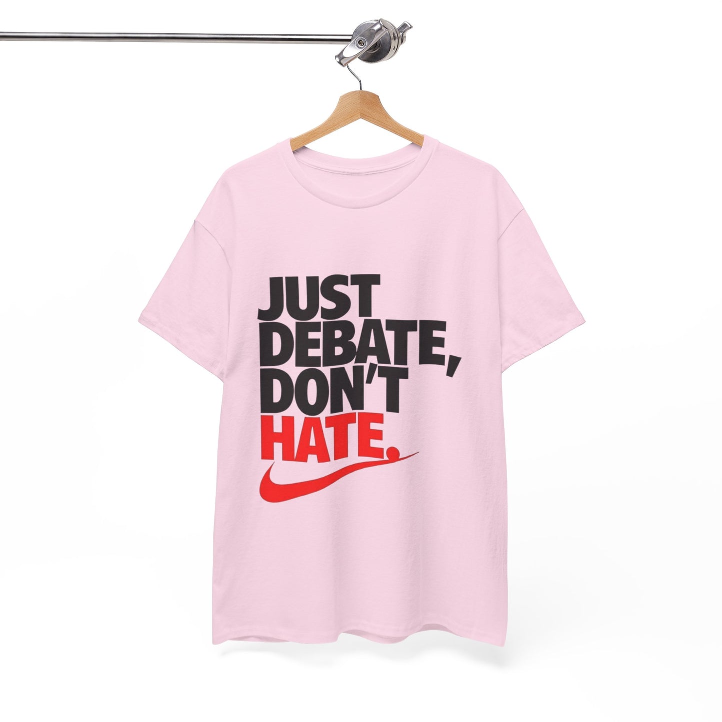 Unisex Cotton Tee - Just Debate, Don't Hate
