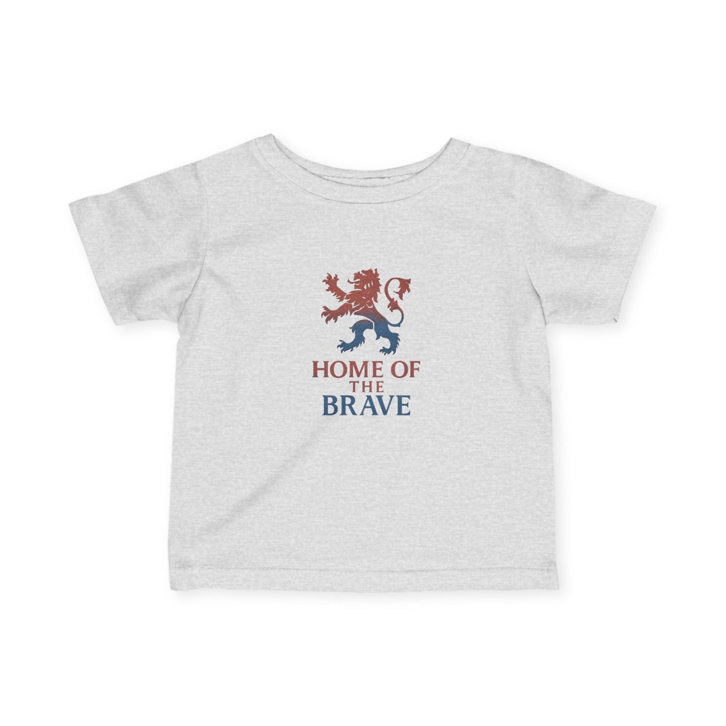 Patriotic Infant Tee - Home of the Brave, Baby Shirt, Toddler T-Shirt, Kids Pride Apparel, 4th of July Outfit, Gift for New Parents